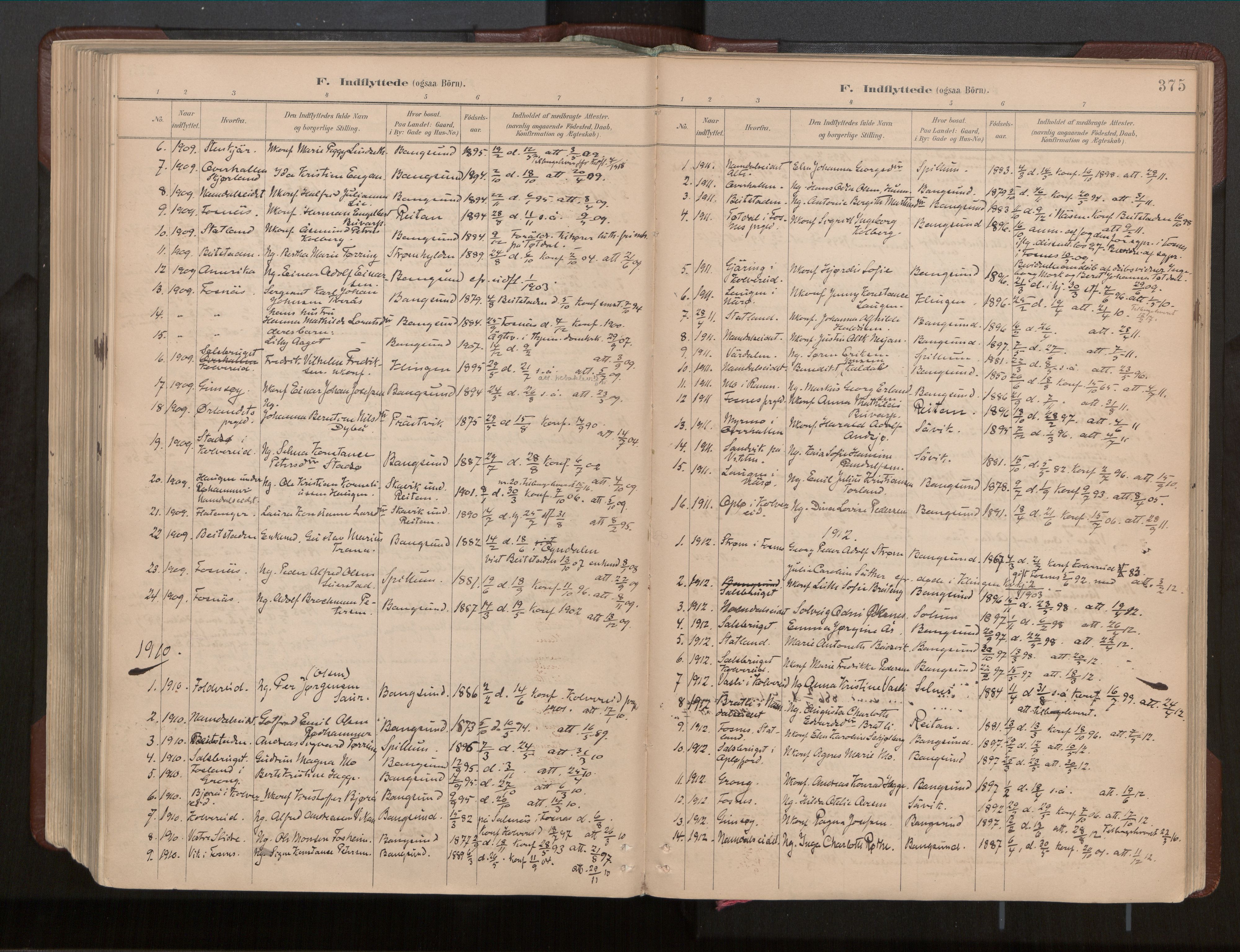 Ministerialprotokoller, klokkerbøker og fødselsregistre - Nord-Trøndelag, SAT/A-1458/770/L0589: Parish register (official) no. 770A03, 1887-1929, p. 375