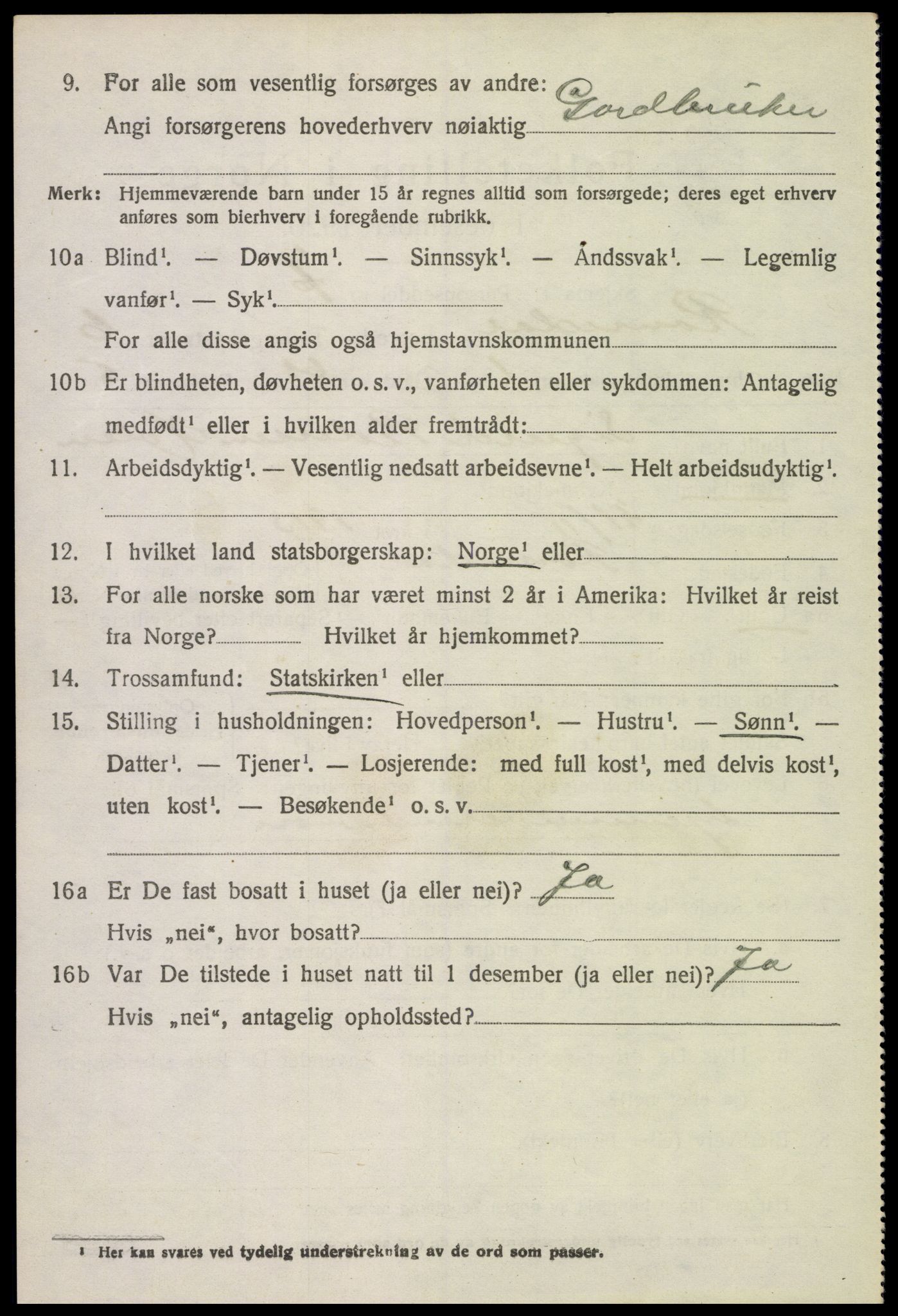 SAH, 1920 census for Romedal, 1920, p. 7786