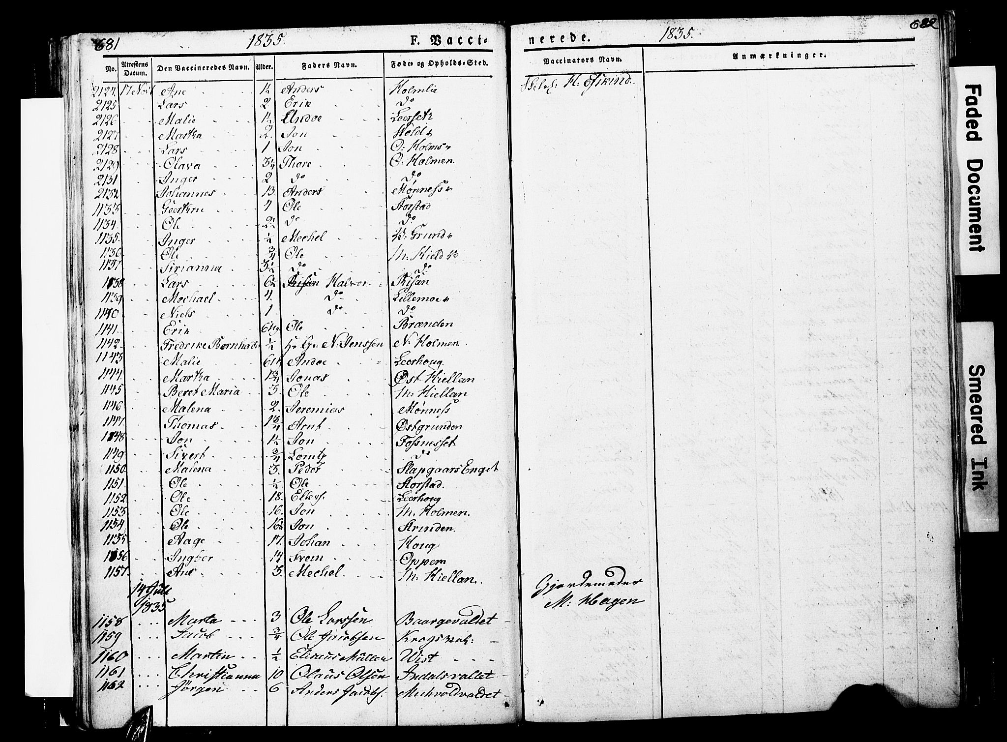 Ministerialprotokoller, klokkerbøker og fødselsregistre - Nord-Trøndelag, SAT/A-1458/723/L0243: Parish register (official) no. 723A12, 1822-1851, p. 681-682