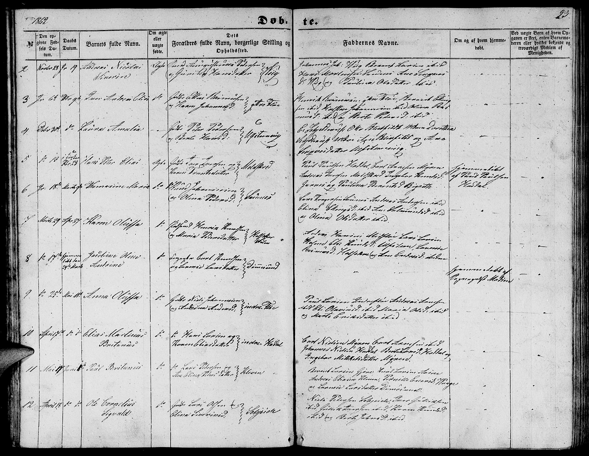 Ministerialprotokoller, klokkerbøker og fødselsregistre - Møre og Romsdal, SAT/A-1454/509/L0111: Parish register (copy) no. 509C01, 1854-1882, p. 23