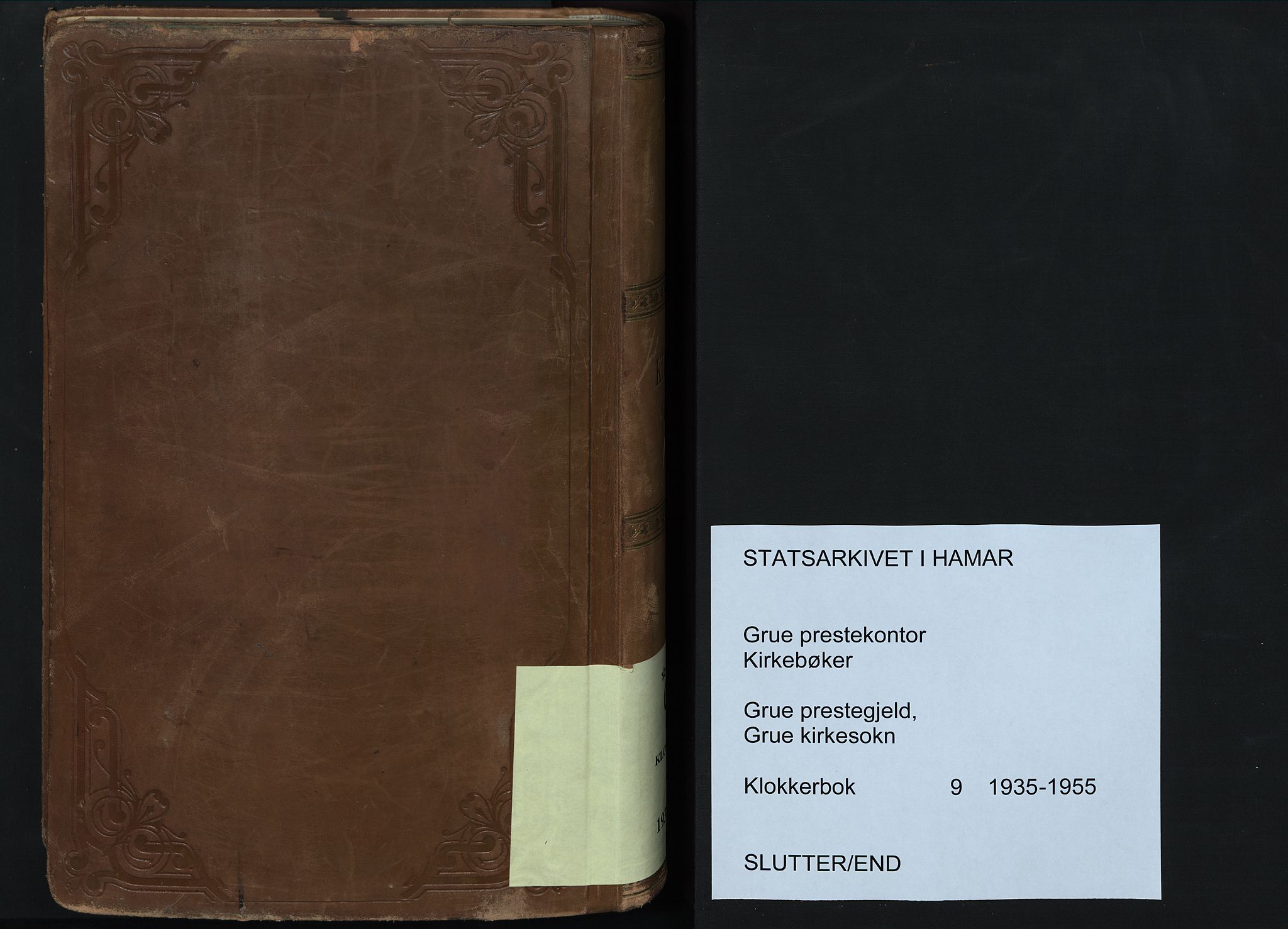 Grue prestekontor, SAH/PREST-036/H/Ha/Hab/L0009: Parish register (copy) no. 9, 1935-1955