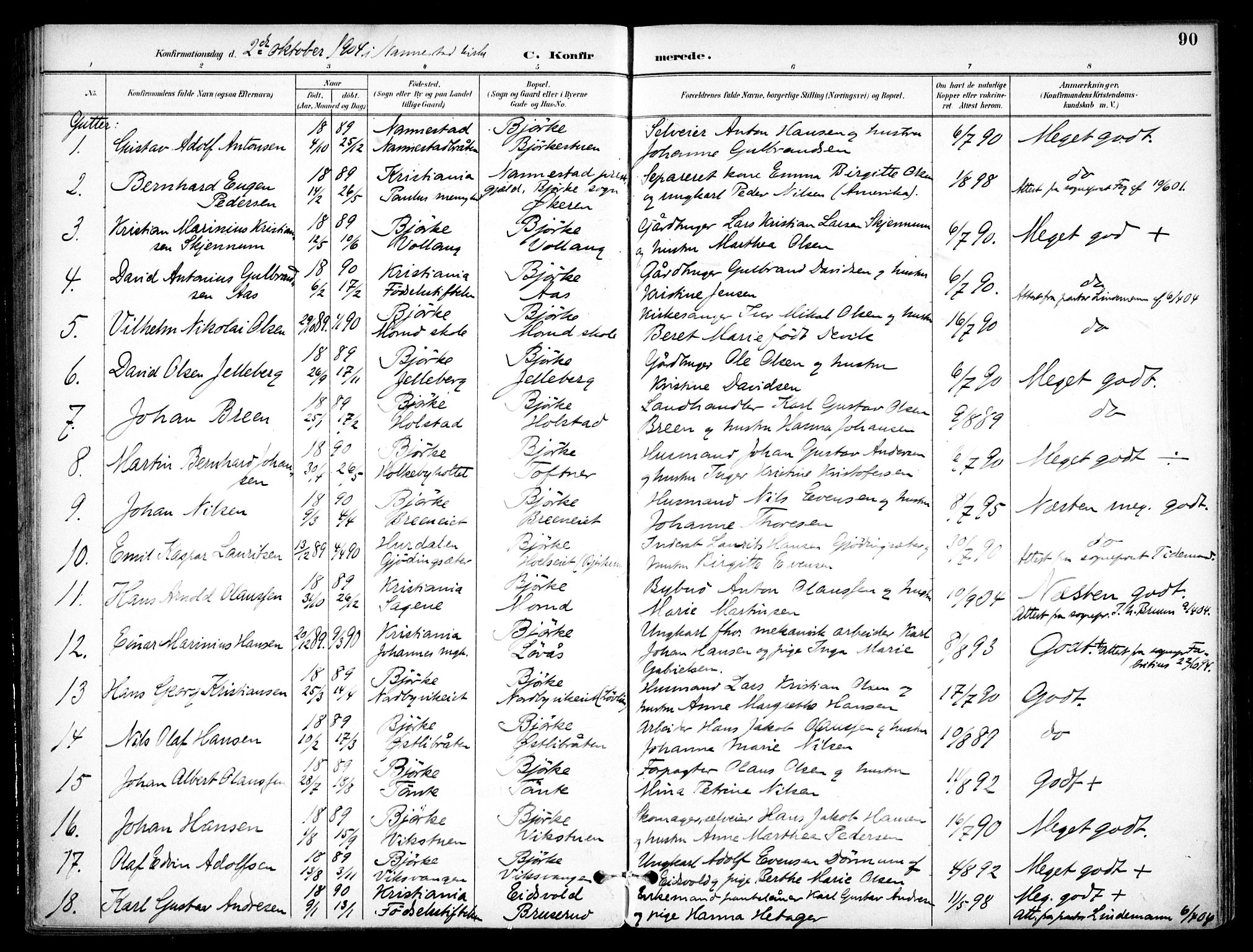Nannestad prestekontor Kirkebøker, SAO/A-10414a/F/Fc/L0002: Parish register (official) no. III 2, 1893-1907, p. 90