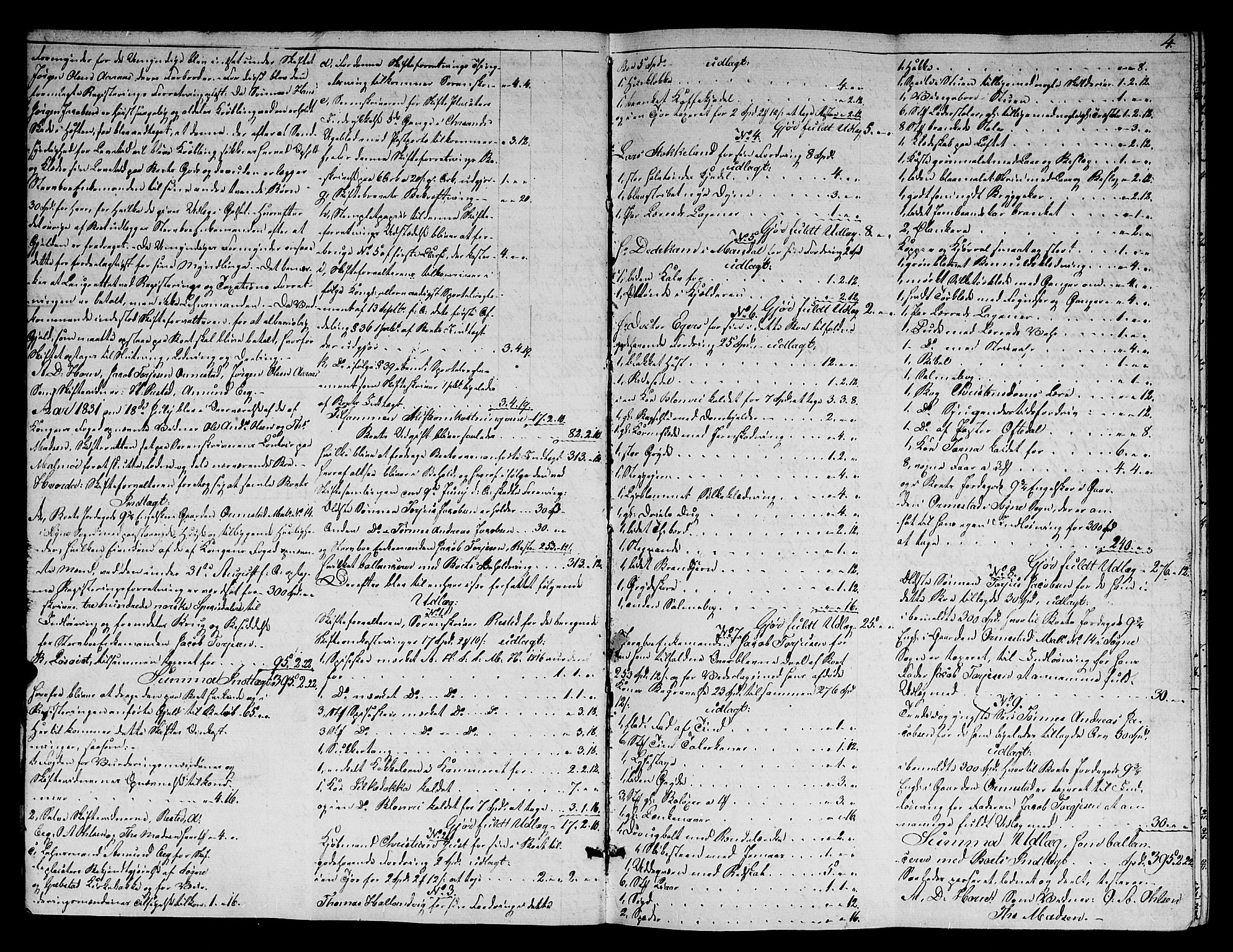 Mandal sorenskriveri, SAK/1221-0005/001/H/Hc/L0043: Skifteprotokoll med register, nr 17, 1830-1834, p. 3b-4a