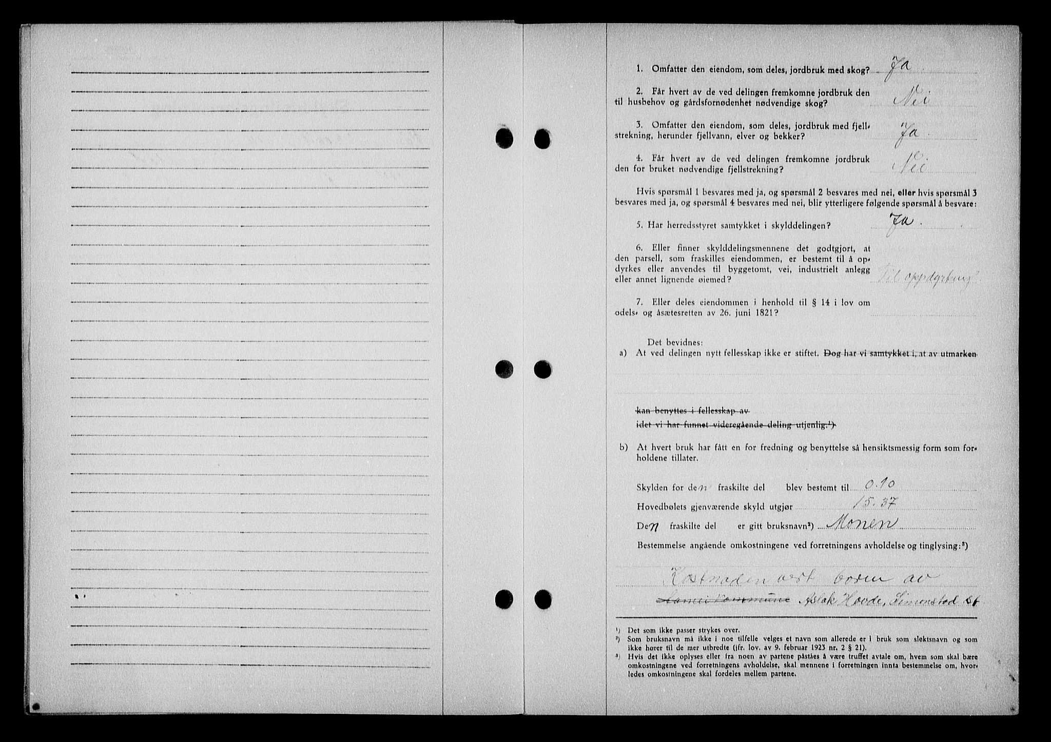 Nedenes sorenskriveri, AV/SAK-1221-0006/G/Gb/Gba/L0048: Mortgage book no. A-II, 1940-1941, Diary no: : 28/1941