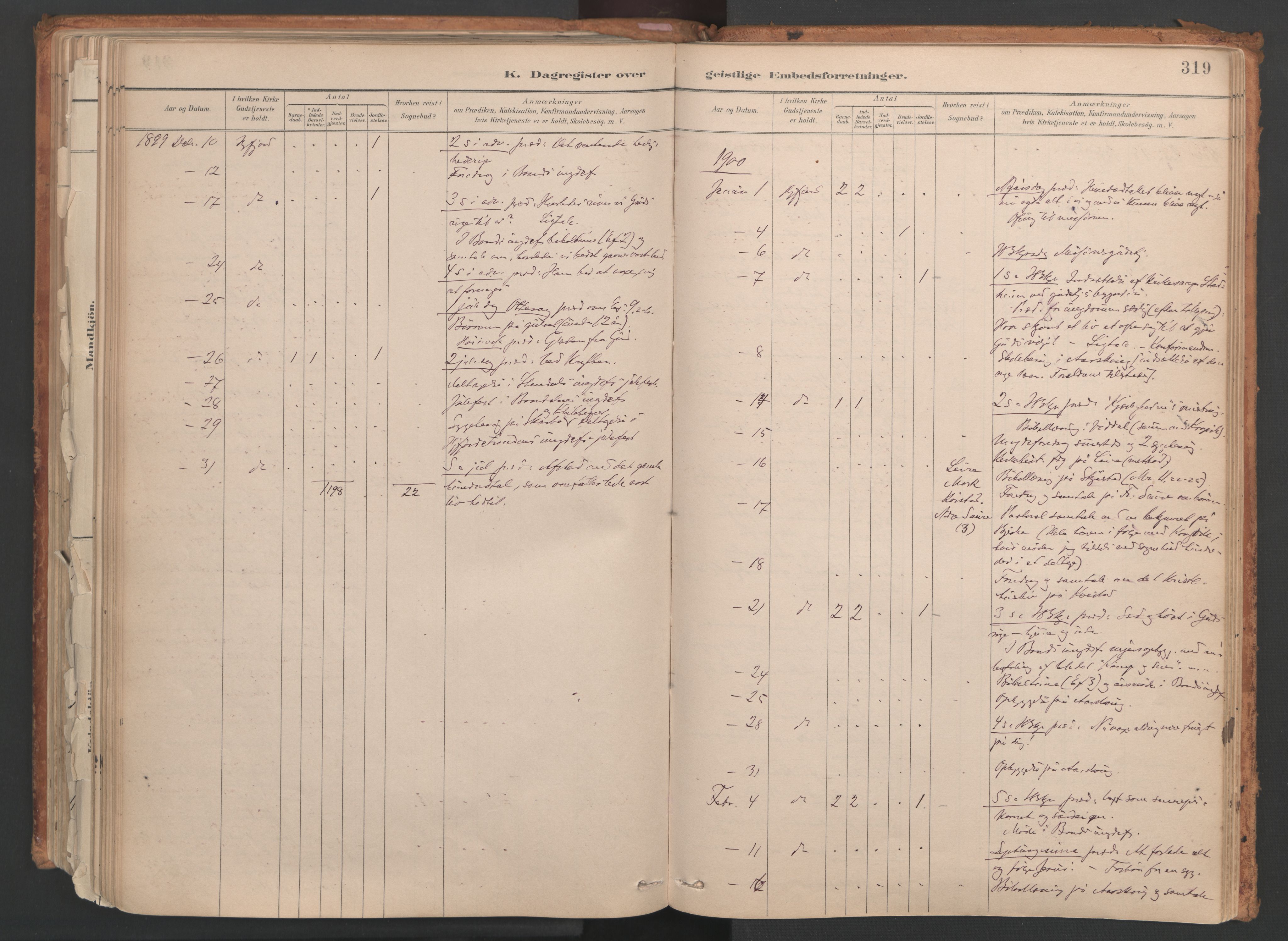 Ministerialprotokoller, klokkerbøker og fødselsregistre - Møre og Romsdal, AV/SAT-A-1454/515/L0211: Parish register (official) no. 515A07, 1886-1910, p. 319