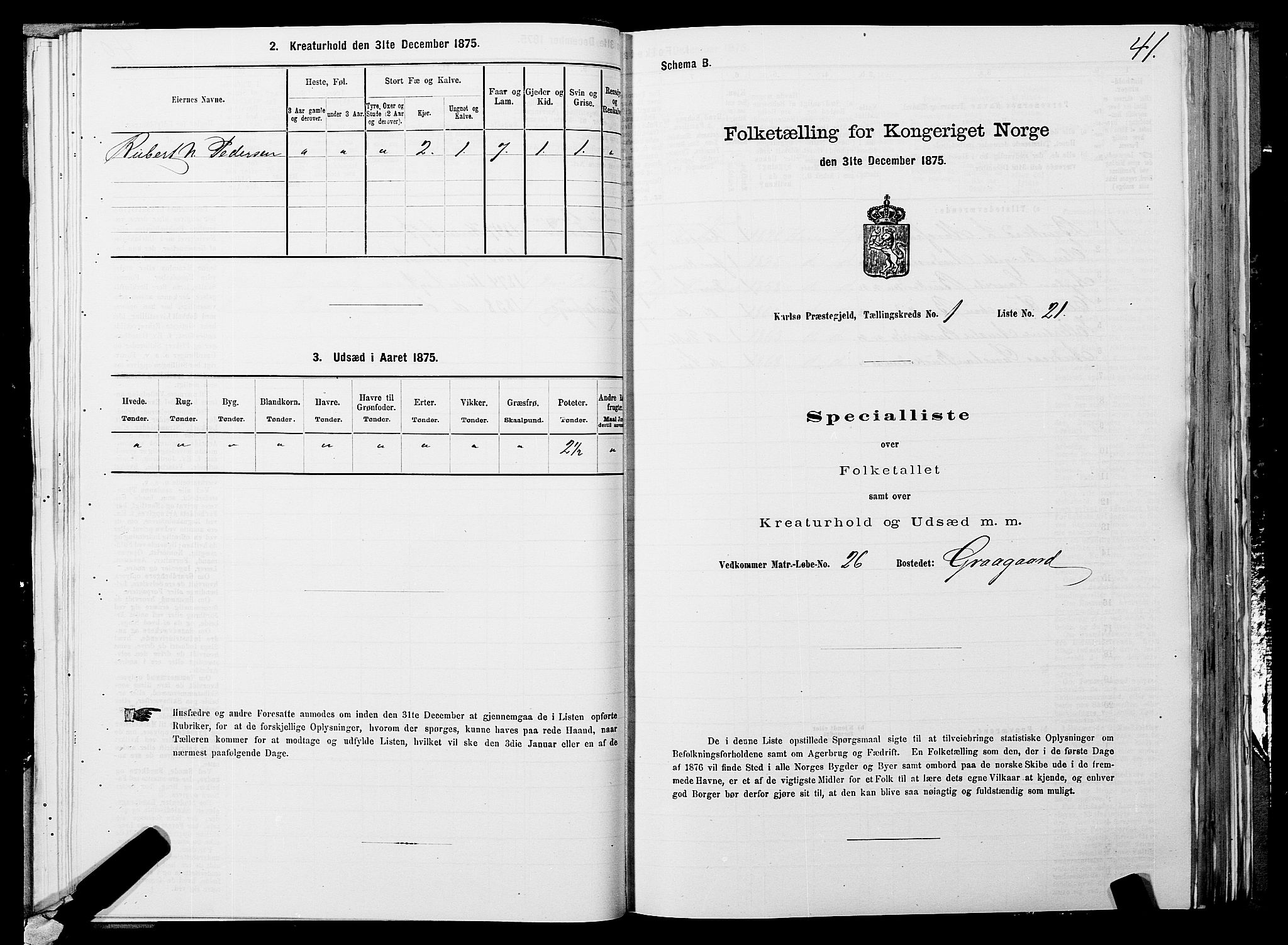 SATØ, 1875 census for 1936P Karlsøy, 1875, p. 1041