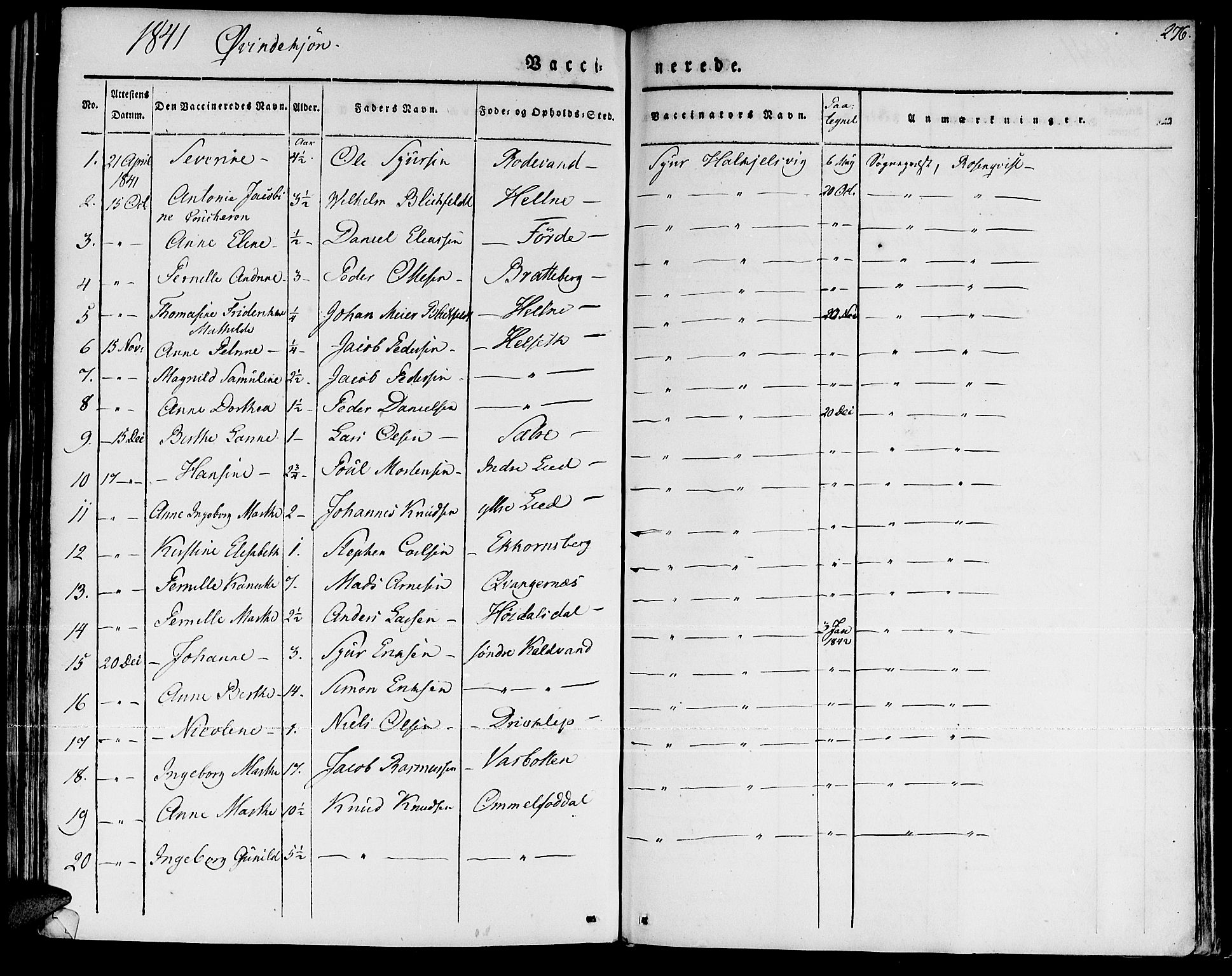 Ministerialprotokoller, klokkerbøker og fødselsregistre - Møre og Romsdal, AV/SAT-A-1454/511/L0139: Parish register (official) no. 511A06, 1831-1850, p. 276