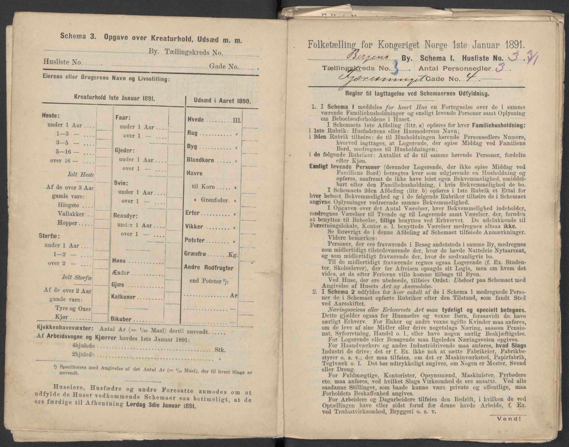 RA, 1891 Census for 1301 Bergen, 1891, p. 561