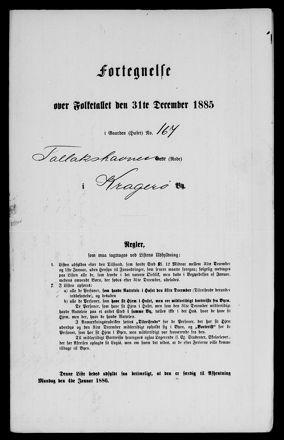 SAKO, 1885 census for 0801 Kragerø, 1885, p. 368