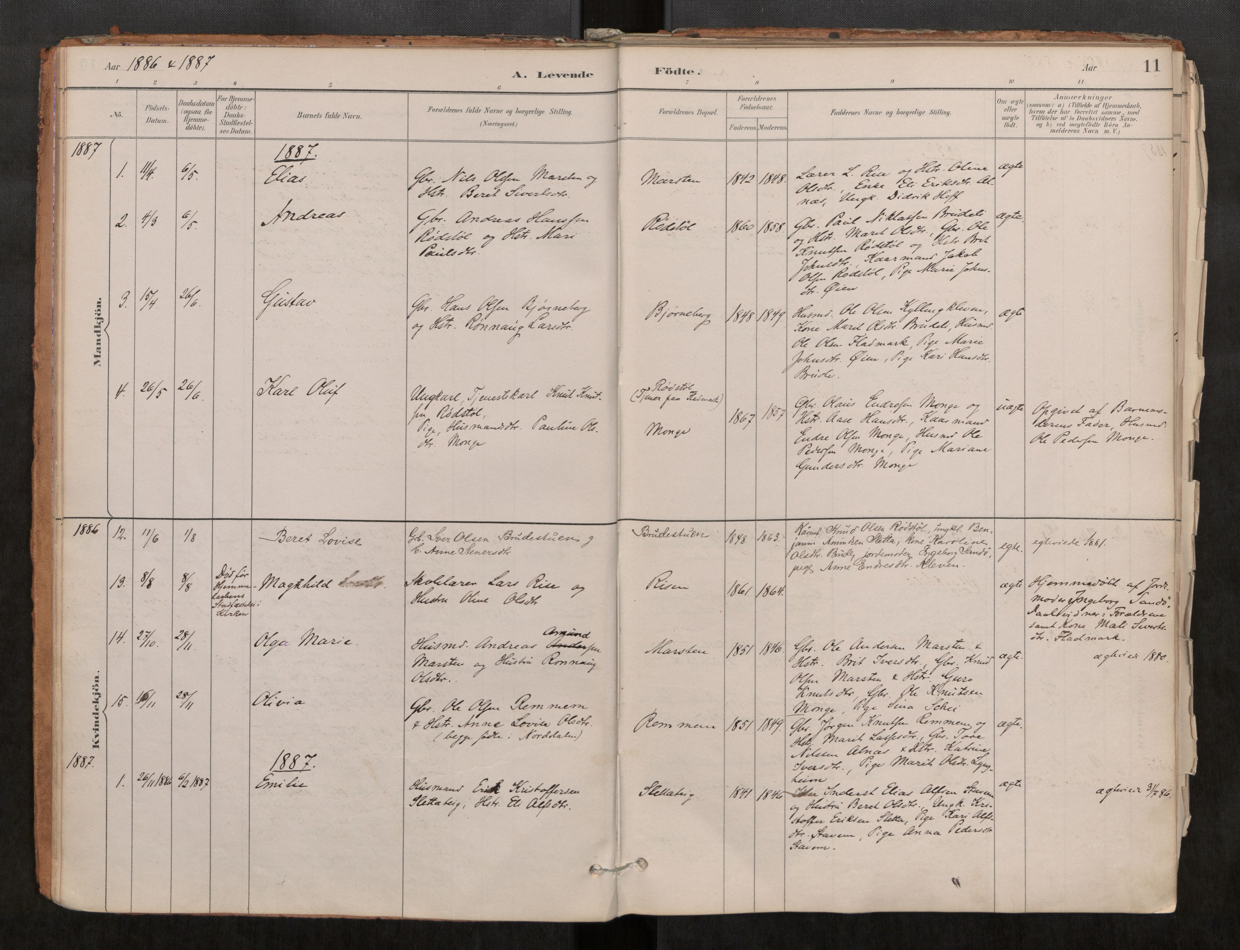 Ministerialprotokoller, klokkerbøker og fødselsregistre - Møre og Romsdal, AV/SAT-A-1454/546/L0599: Parish register (official) no. 546A03, 1882-1920, p. 11