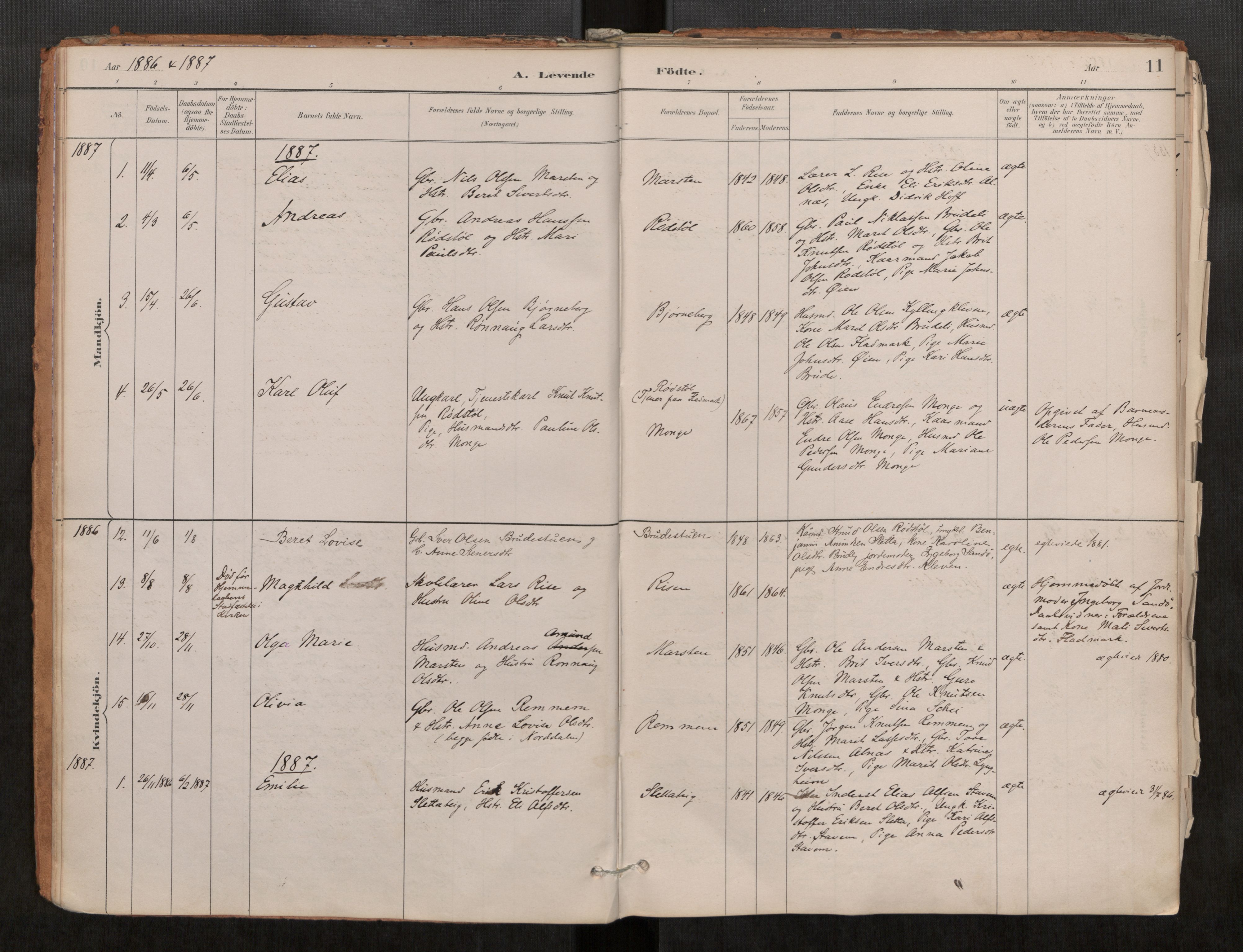 Ministerialprotokoller, klokkerbøker og fødselsregistre - Møre og Romsdal, SAT/A-1454/546/L0599: Parish register (official) no. 546A03, 1882-1920, p. 11