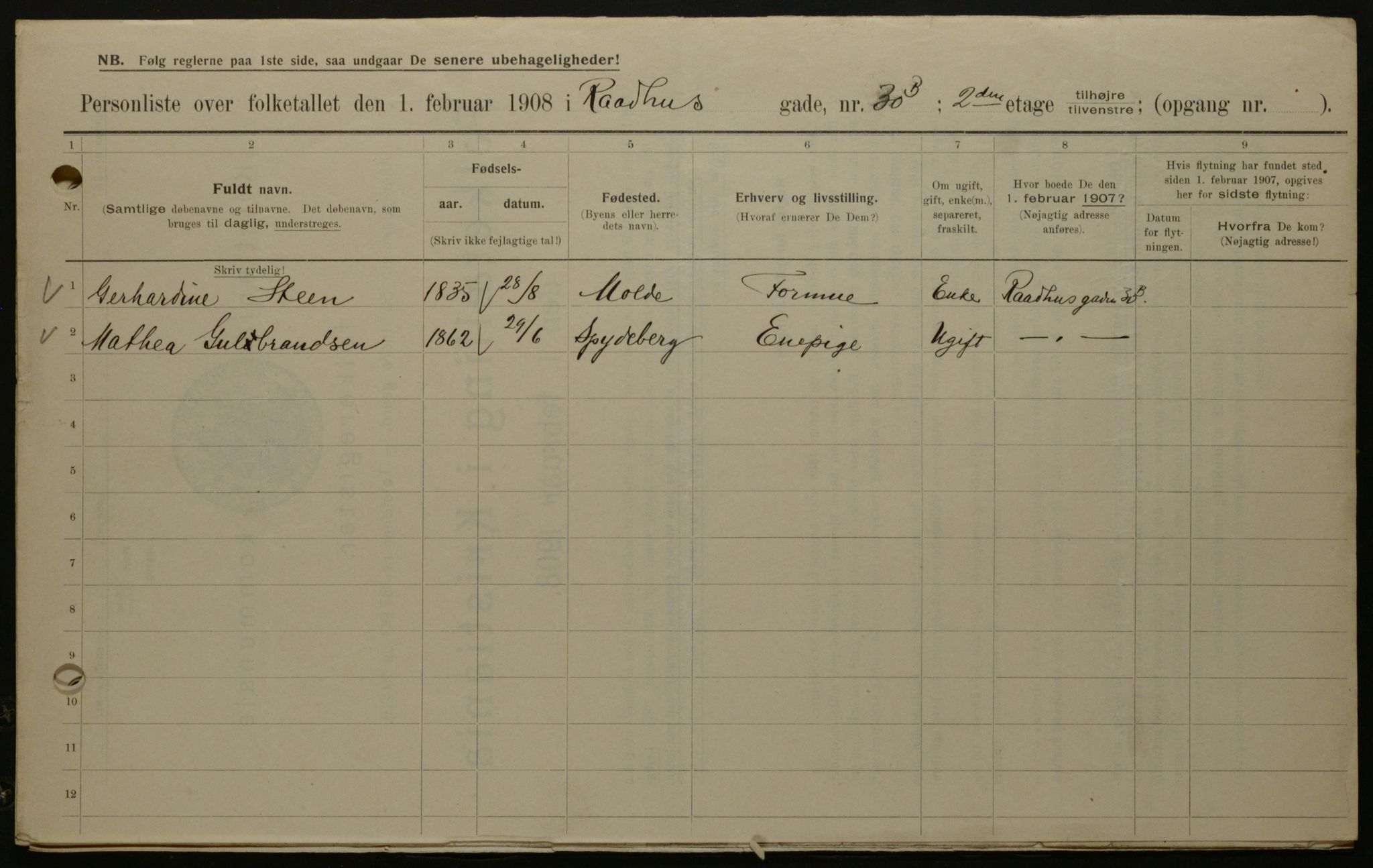 OBA, Municipal Census 1908 for Kristiania, 1908, p. 77872