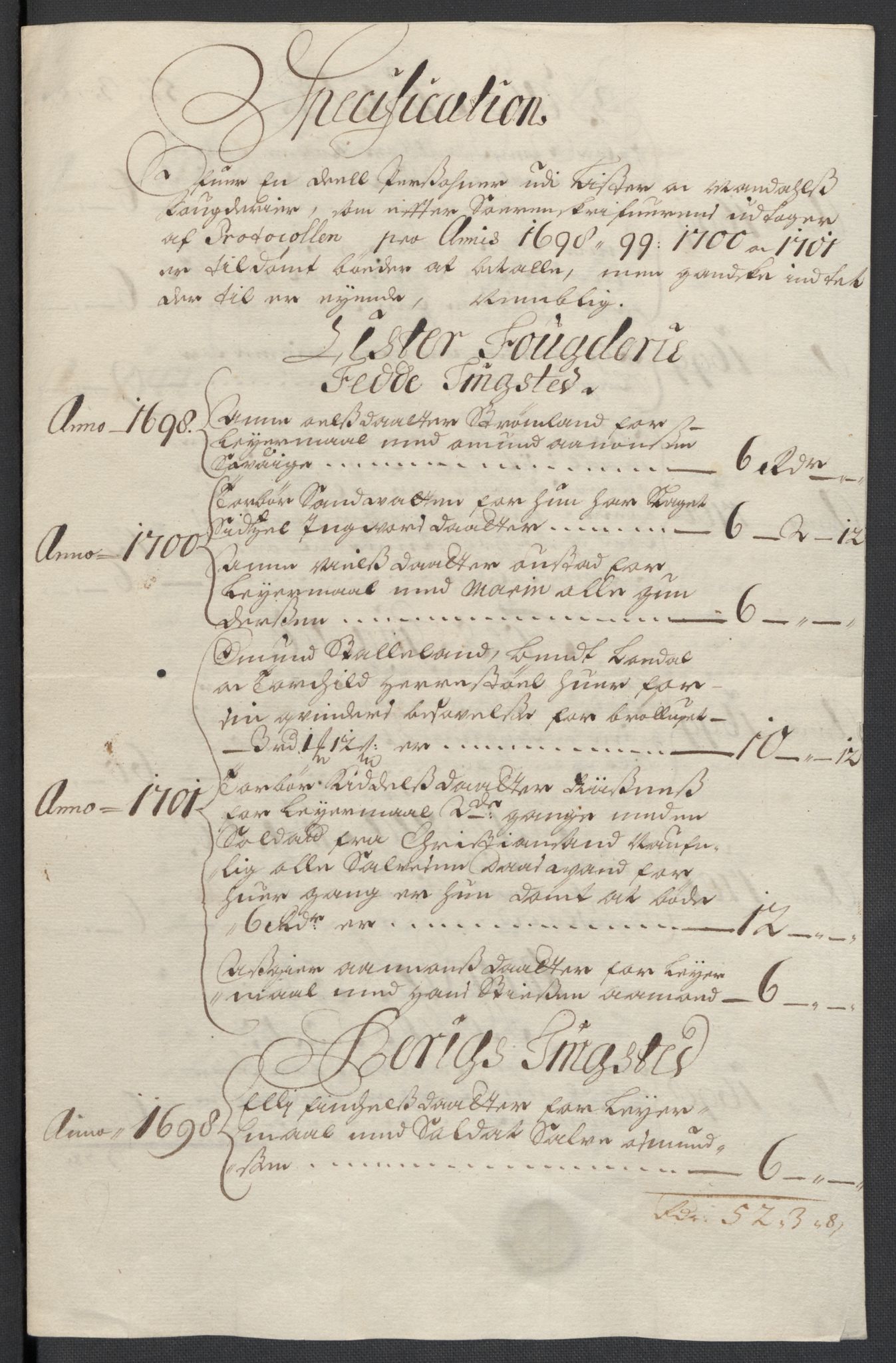 Rentekammeret inntil 1814, Reviderte regnskaper, Fogderegnskap, RA/EA-4092/R43/L2549: Fogderegnskap Lista og Mandal, 1701-1702, p. 59