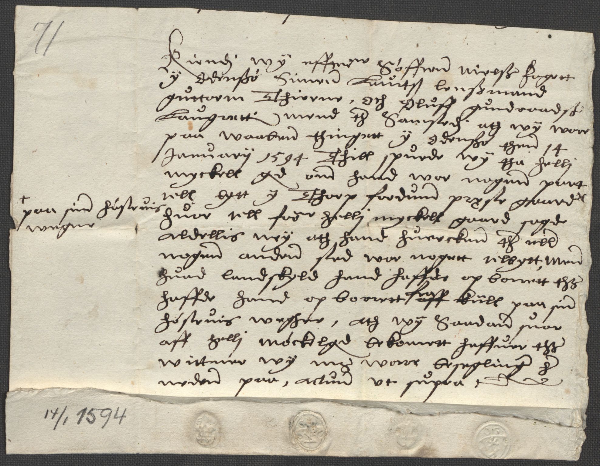 Riksarkivets diplomsamling, AV/RA-EA-5965/F15/L0003: Prestearkiv - Østfold, 1594-1700, p. 15