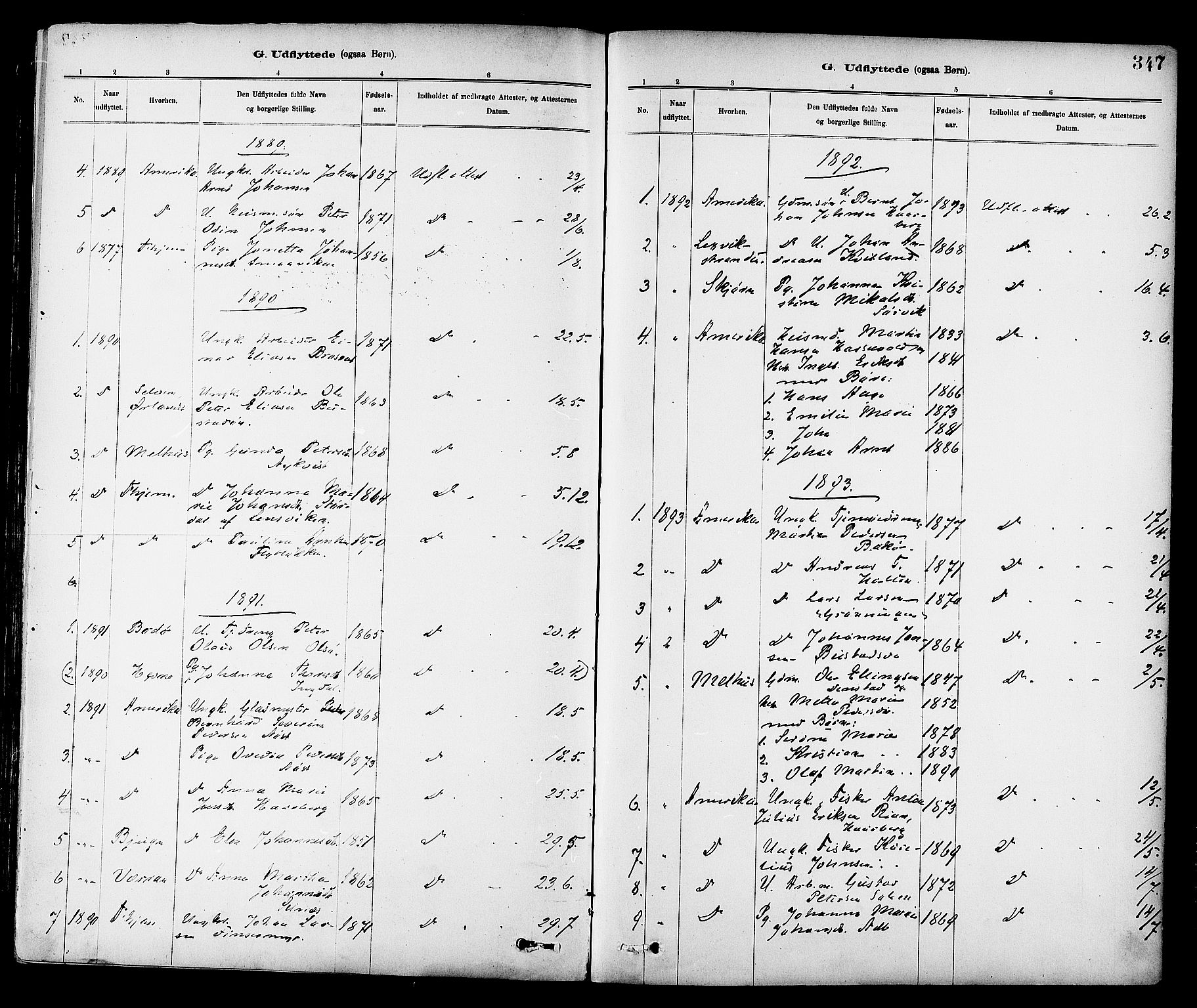 Ministerialprotokoller, klokkerbøker og fødselsregistre - Sør-Trøndelag, SAT/A-1456/647/L0634: Parish register (official) no. 647A01, 1885-1896, p. 347