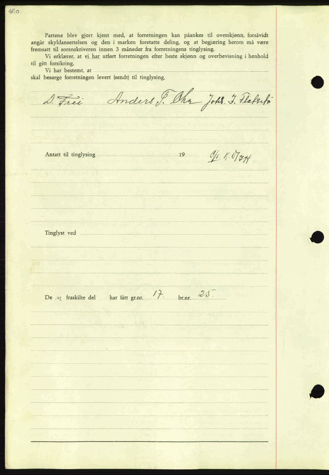 Nordmøre sorenskriveri, AV/SAT-A-4132/1/2/2Ca: Mortgage book no. A81, 1937-1937, Diary no: : 980/1937