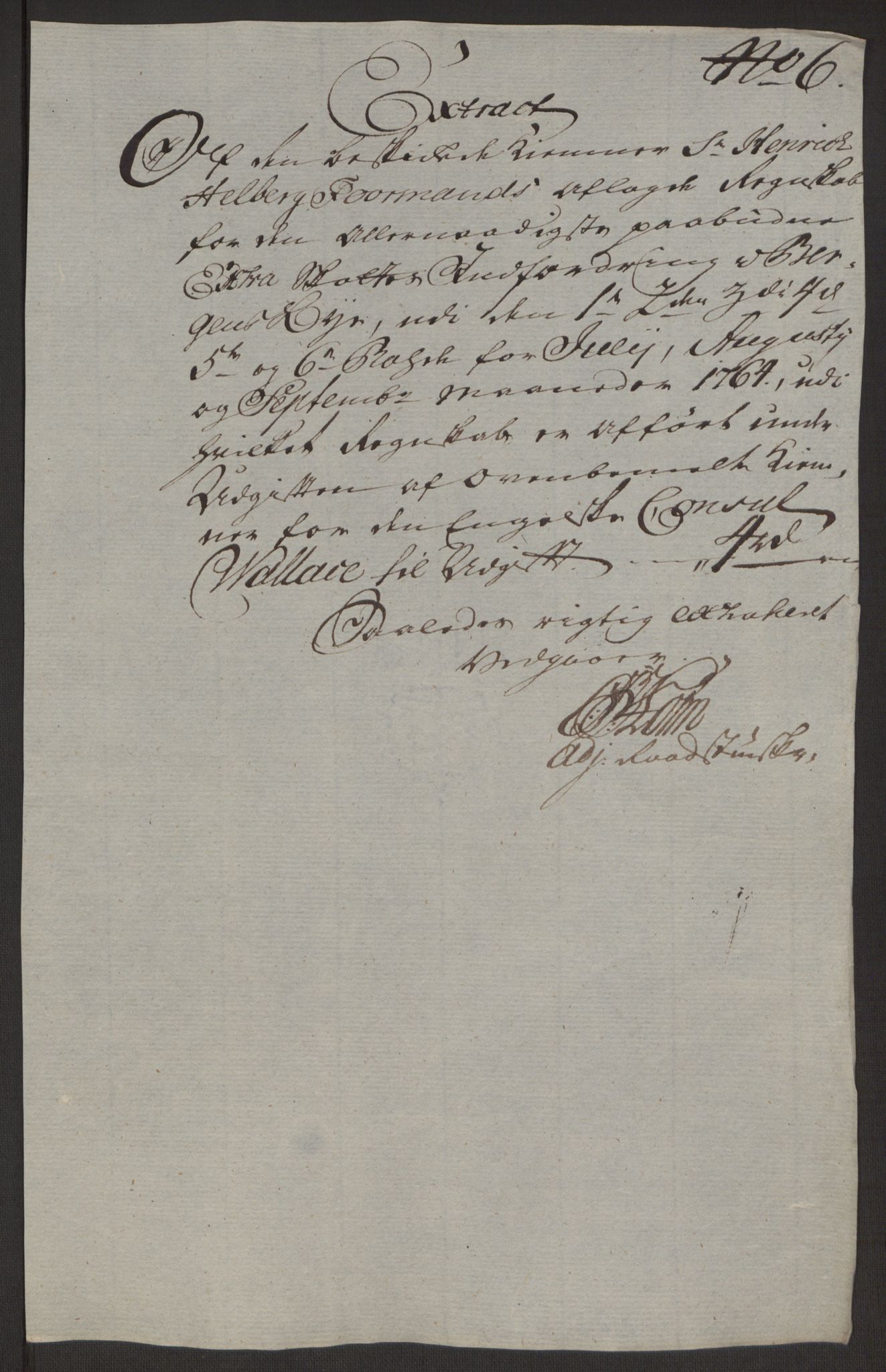 Rentekammeret inntil 1814, Reviderte regnskaper, Byregnskaper, AV/RA-EA-4066/R/Rp/L0367/0001: [P21] Kontribusjonsregnskap / Ekstraskatt, 1764, p. 155