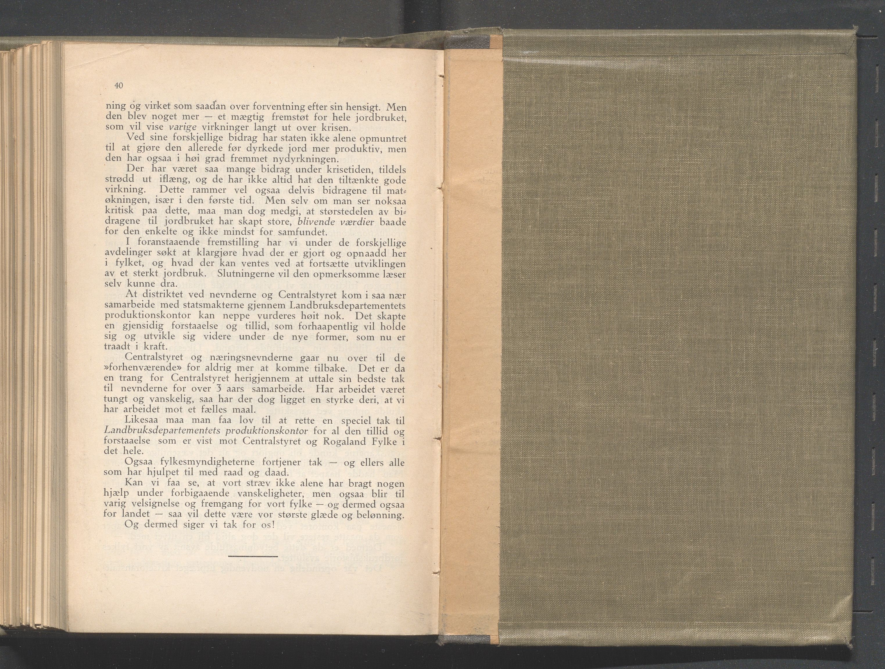 Rogaland fylkeskommune - Fylkesrådmannen , IKAR/A-900/A/Aa/Aaa/L0040: Møtebok , 1921, p. 40