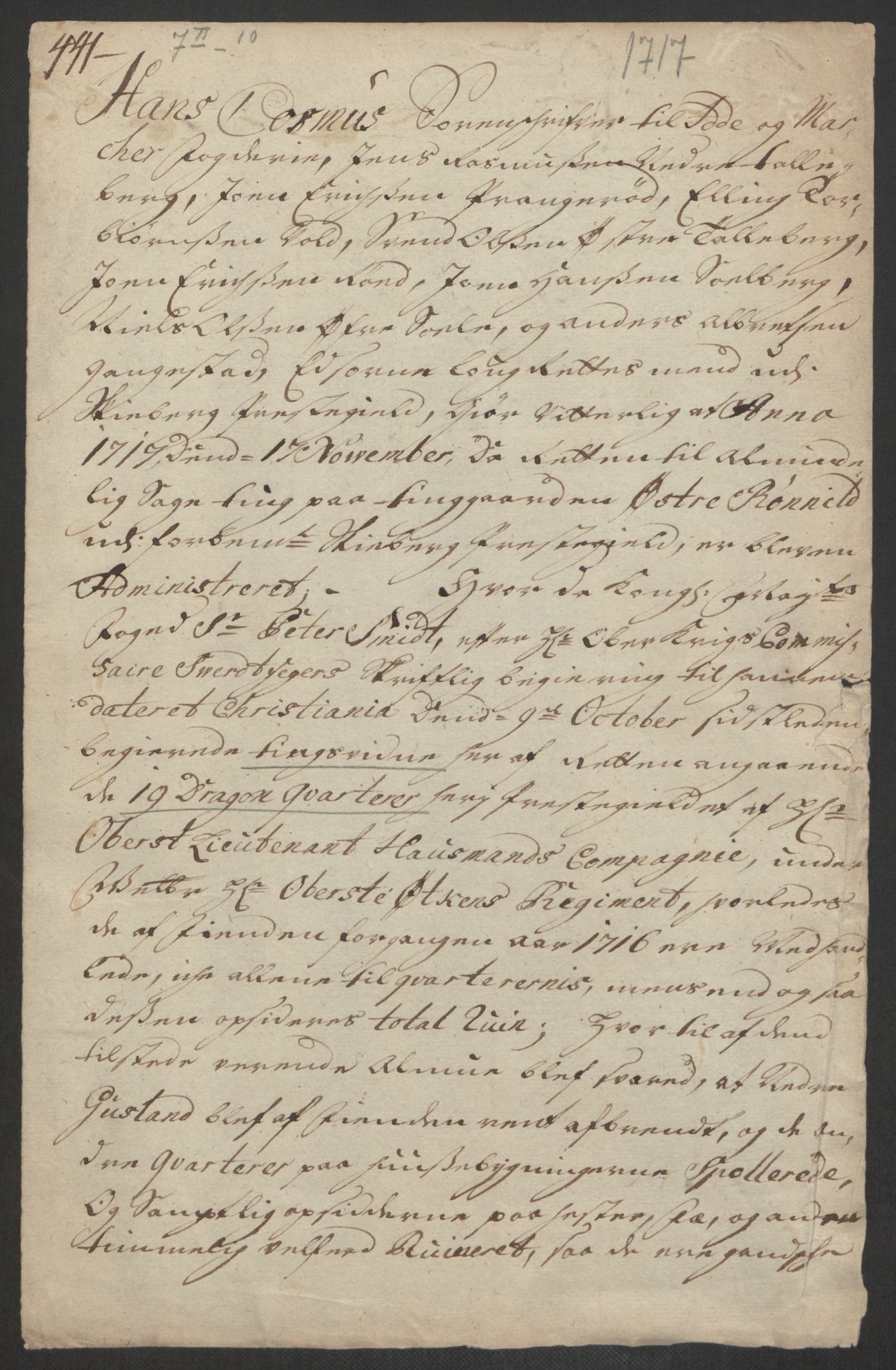 Kristiania stiftamt, AV/SAO-A-10386/E/Ed/Edp/L0001: Sorenskrivere, 1711-1721, p. 73