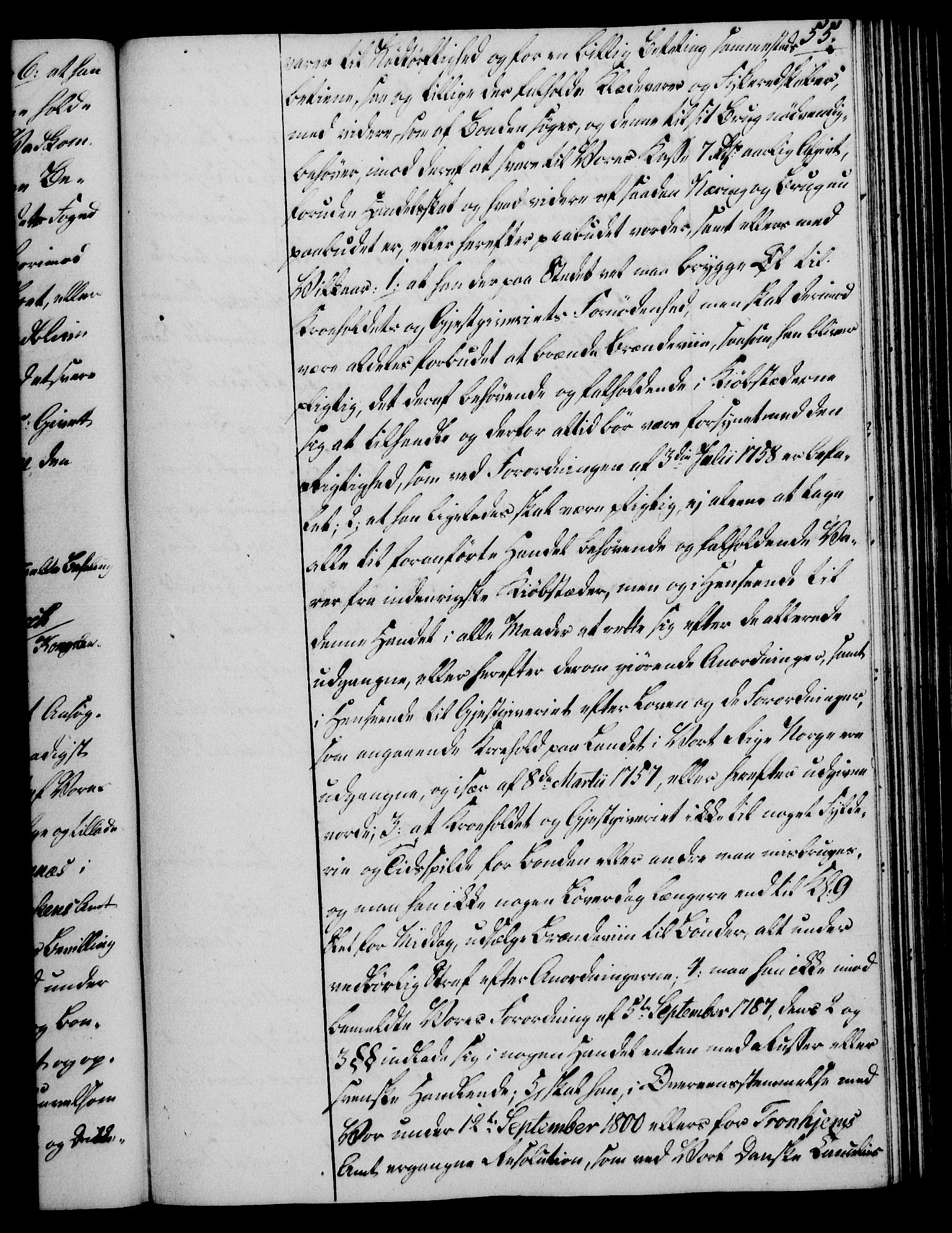 Rentekammeret, Kammerkanselliet, AV/RA-EA-3111/G/Gg/Gga/L0018: Norsk ekspedisjonsprotokoll med register (merket RK 53.18), 1804-1806, p. 55