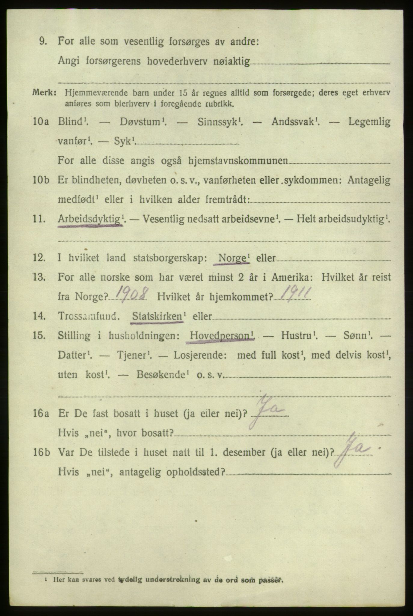 SAB, 1920 census for Sveio, 1920, p. 723