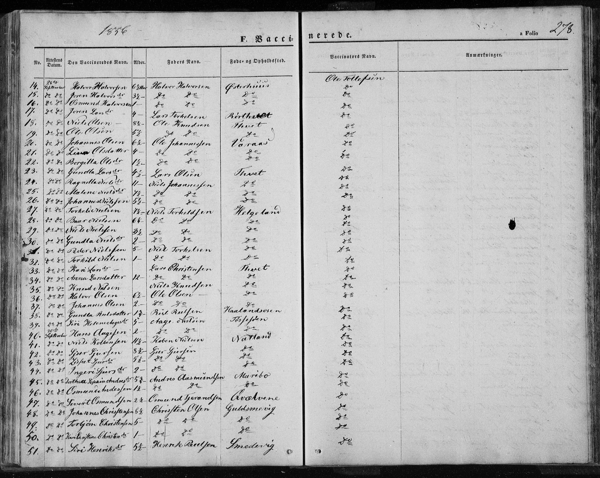 Jelsa sokneprestkontor, AV/SAST-A-101842/01/IV: Parish register (official) no. A 7, 1854-1866, p. 278