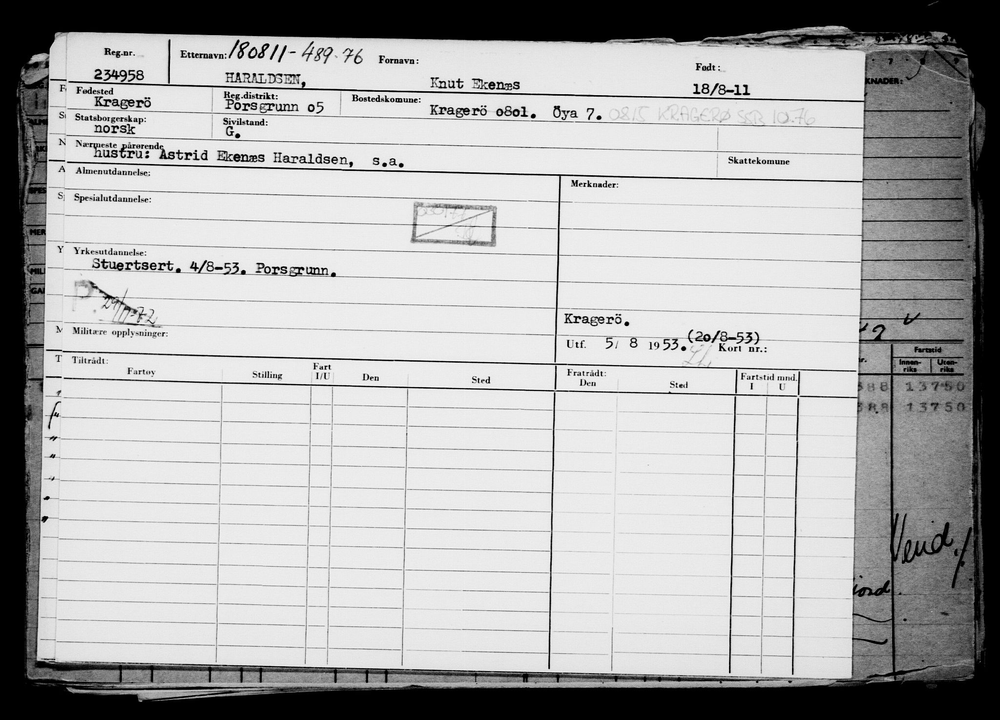 Direktoratet for sjømenn, AV/RA-S-3545/G/Gb/L0099: Hovedkort, 1911, p. 277