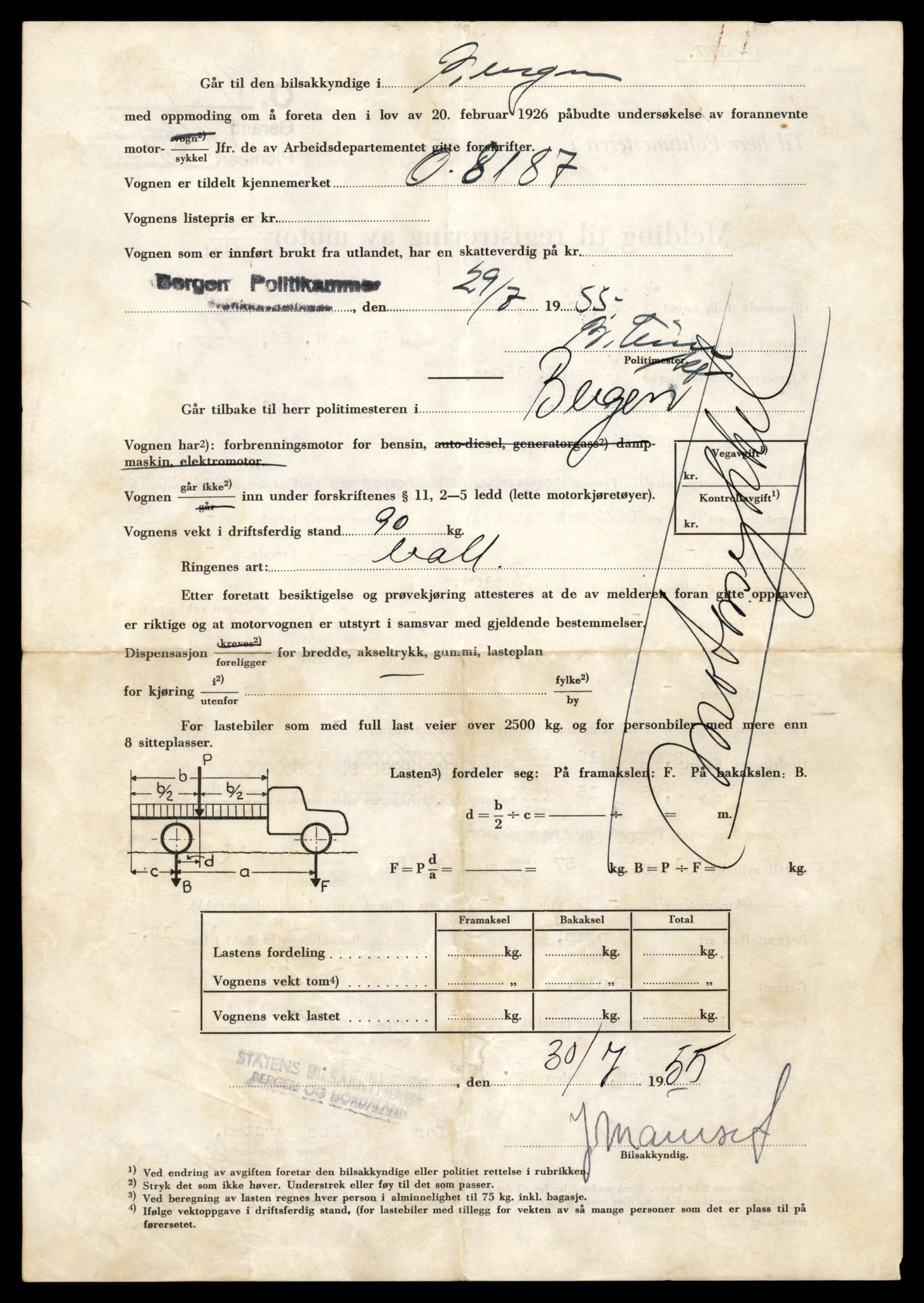 Møre og Romsdal vegkontor - Ålesund trafikkstasjon, AV/SAT-A-4099/F/Fe/L0040: Registreringskort for kjøretøy T 13531 - T 13709, 1927-1998, p. 890