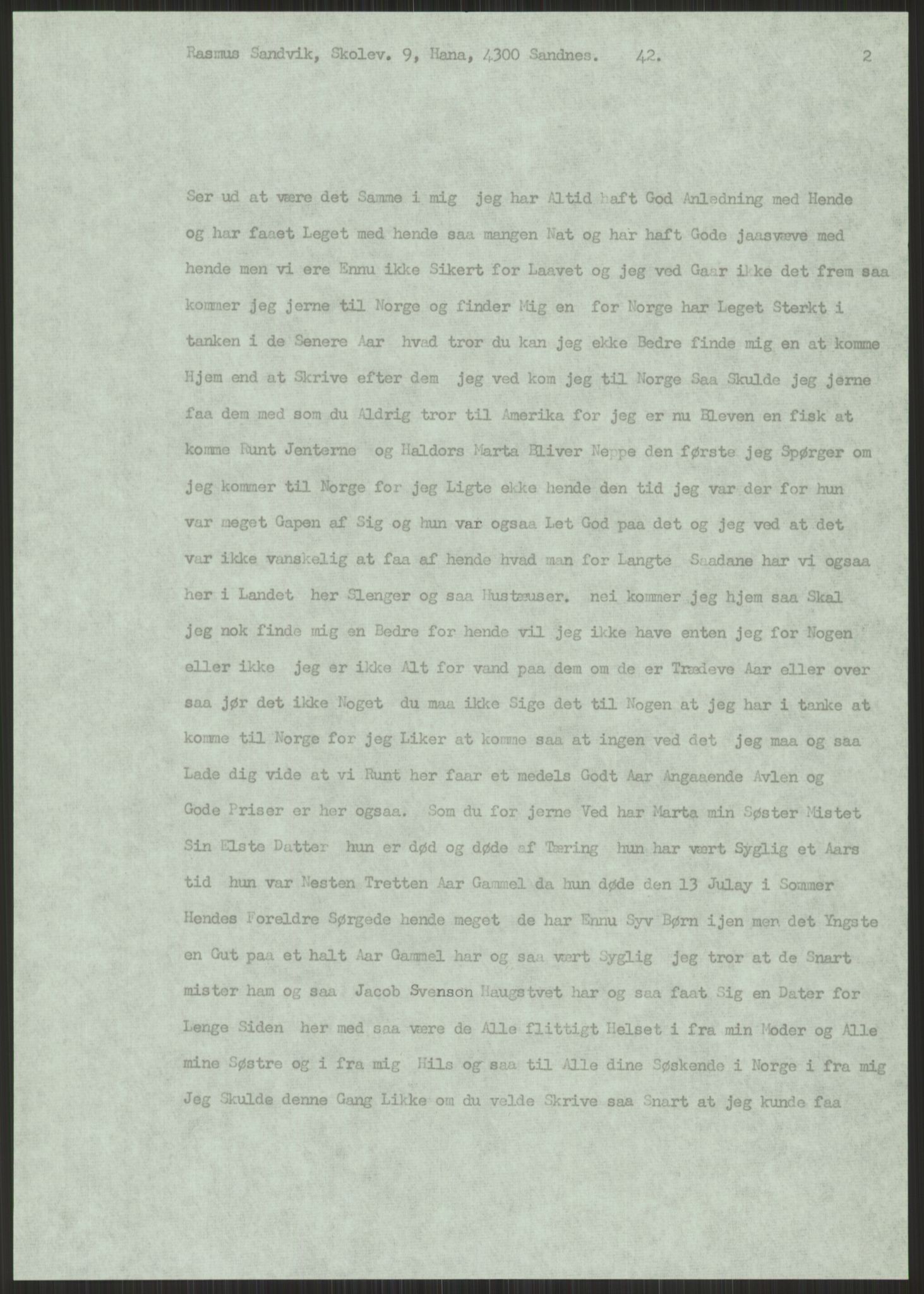 Samlinger til kildeutgivelse, Amerikabrevene, AV/RA-EA-4057/F/L0032: Innlån fra Hordaland: Nesheim - Øverland, 1838-1914, p. 945