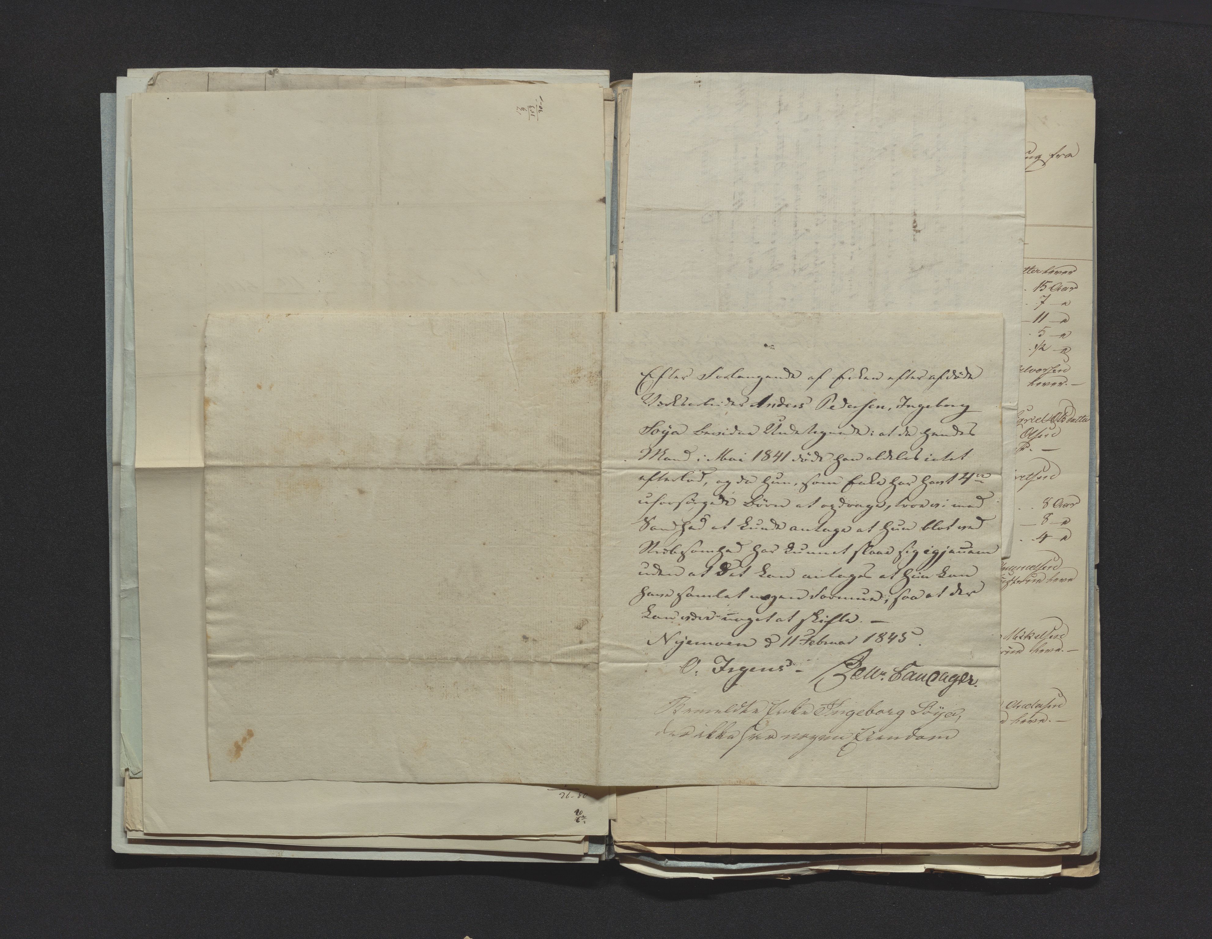 Eiker, Modum og Sigdal sorenskriveri, AV/SAKO-A-123/H/Ha/Hab/L0006: Dødsfallsmeldinger, 1841-1845