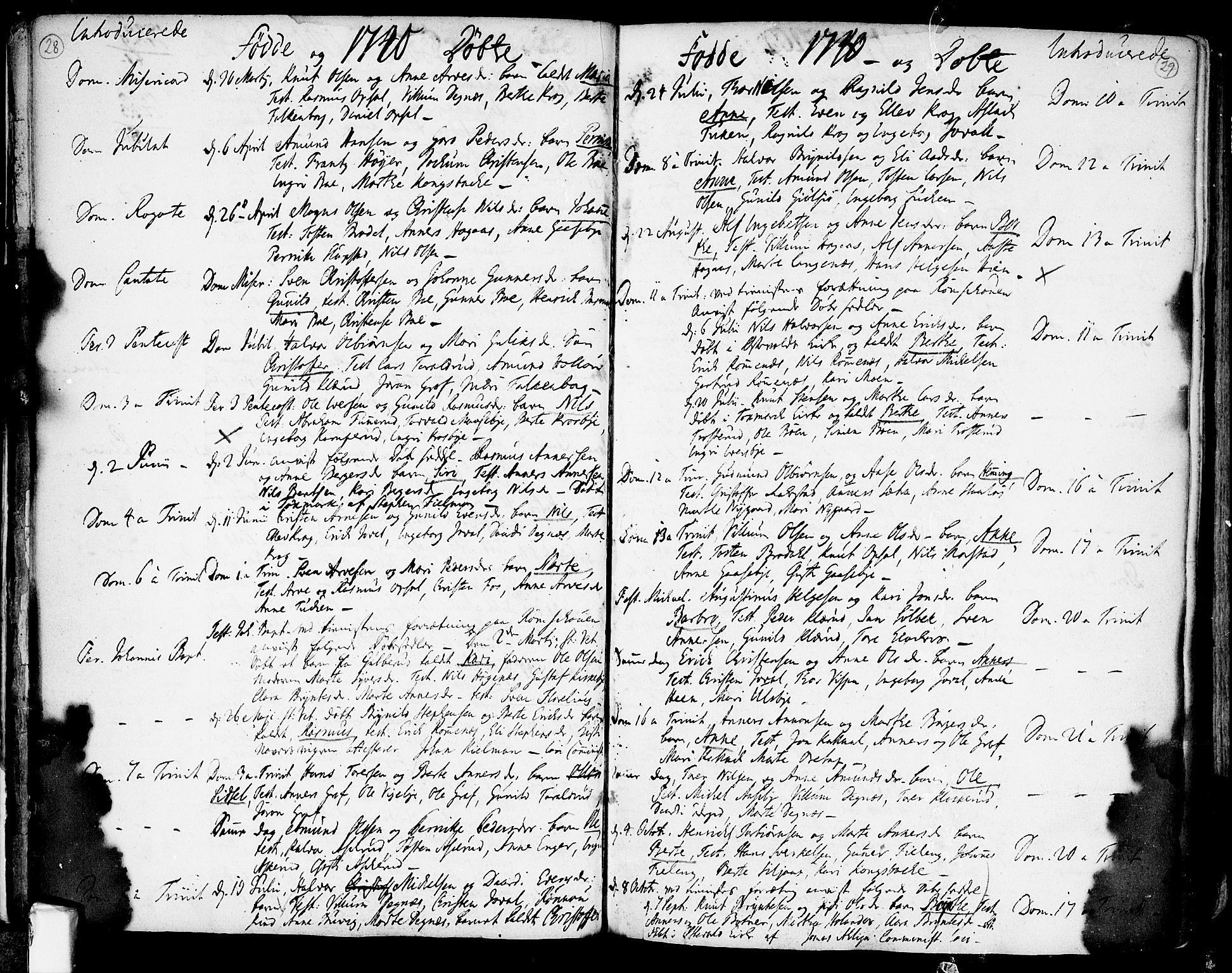 Rødenes prestekontor Kirkebøker, AV/SAO-A-2005/F/Fa/L0002: Parish register (official) no. I 2, 1733-1776, p. 28-29