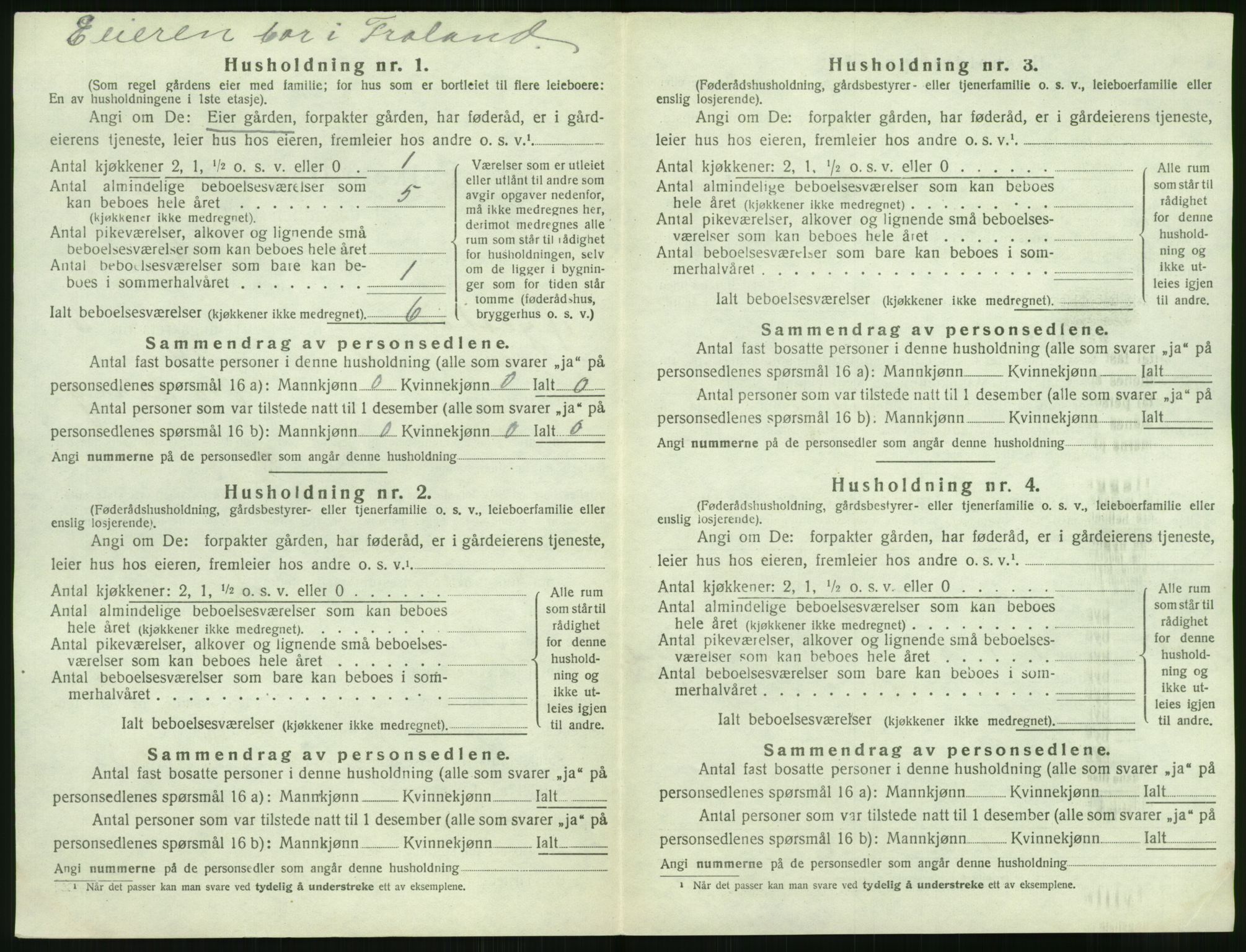 SAK, 1920 census for Øyestad, 1920, p. 633