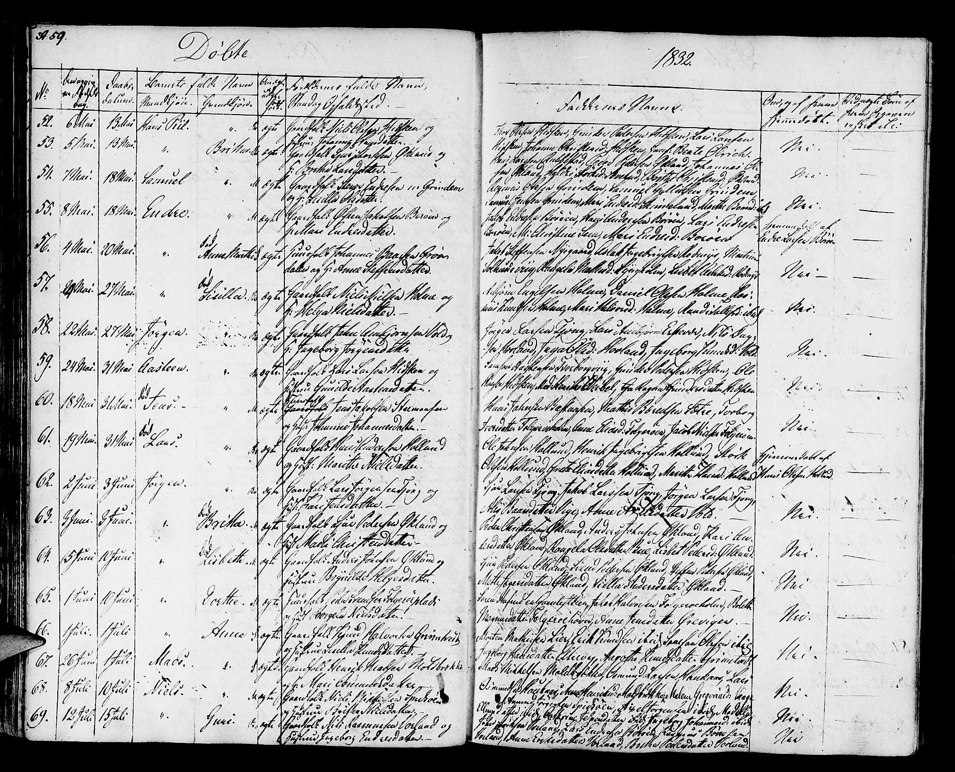 Finnås sokneprestembete, AV/SAB-A-99925/H/Ha/Haa/Haaa/L0005: Parish register (official) no. A 5, 1823-1835, p. 59