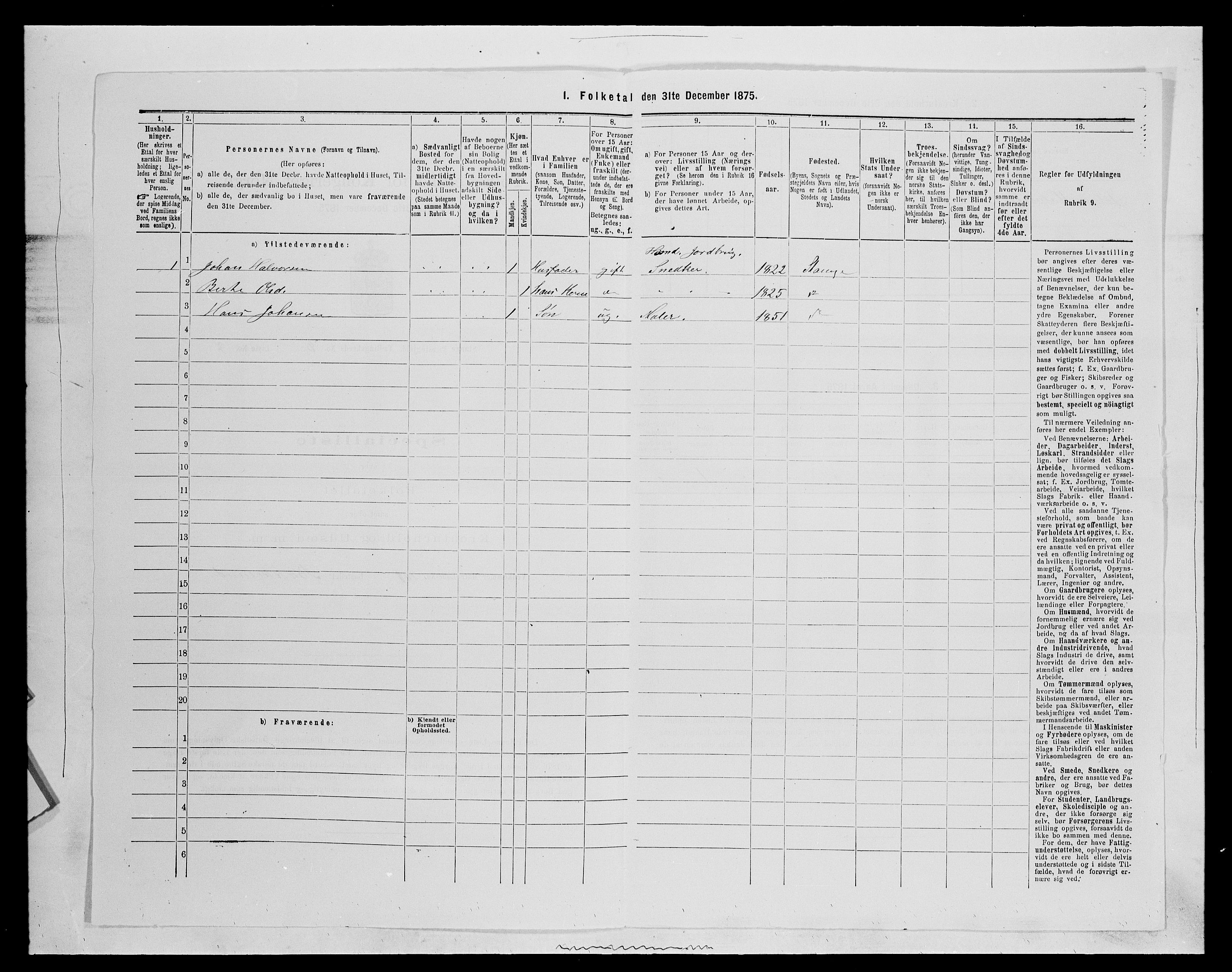 SAH, 1875 census for 0417P Stange, 1875, p. 1434