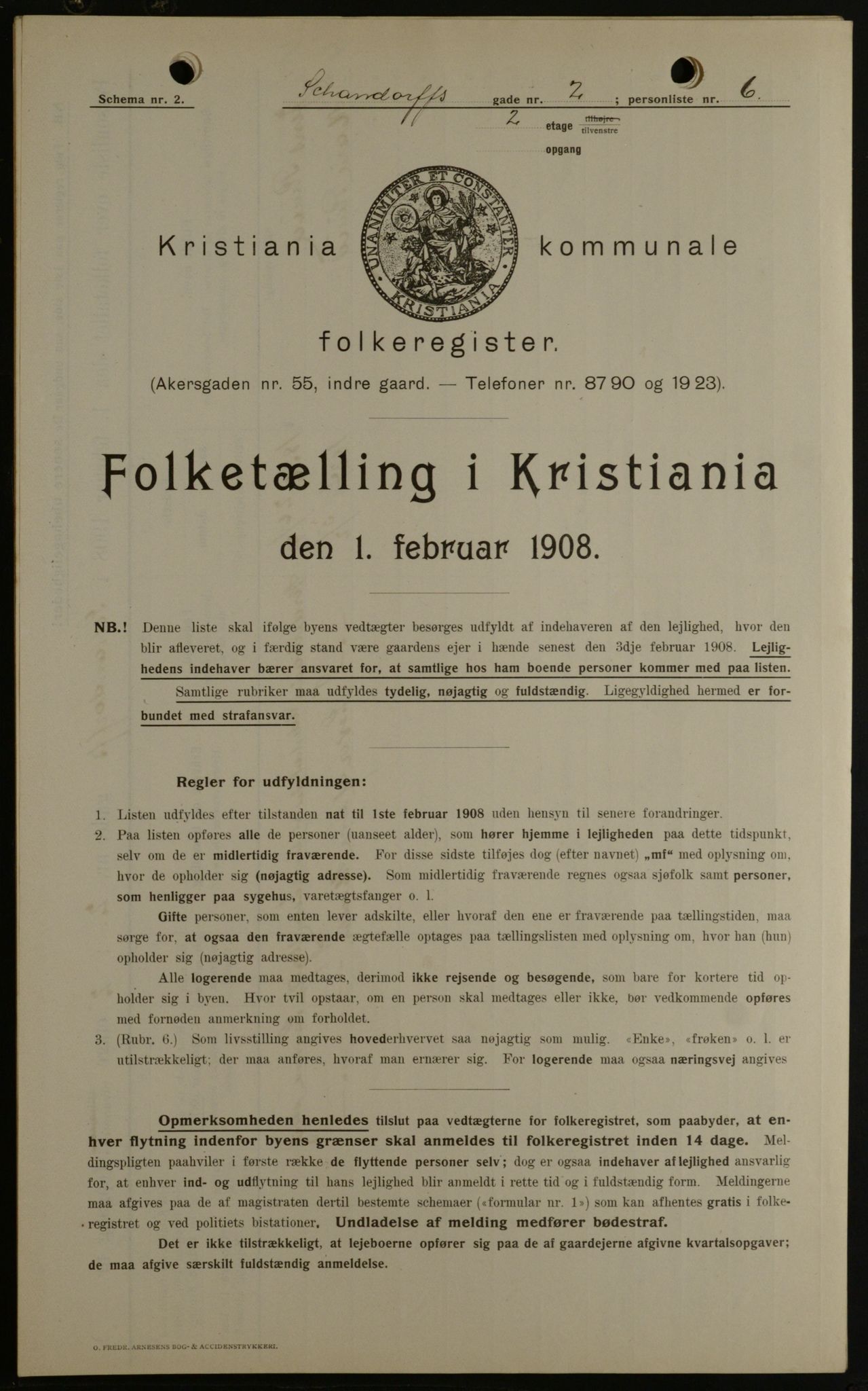 OBA, Municipal Census 1908 for Kristiania, 1908, p. 80639