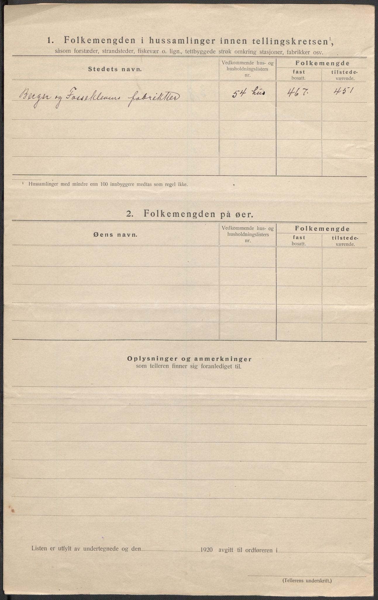 SAKO, 1920 census for Strømm, 1920, p. 8