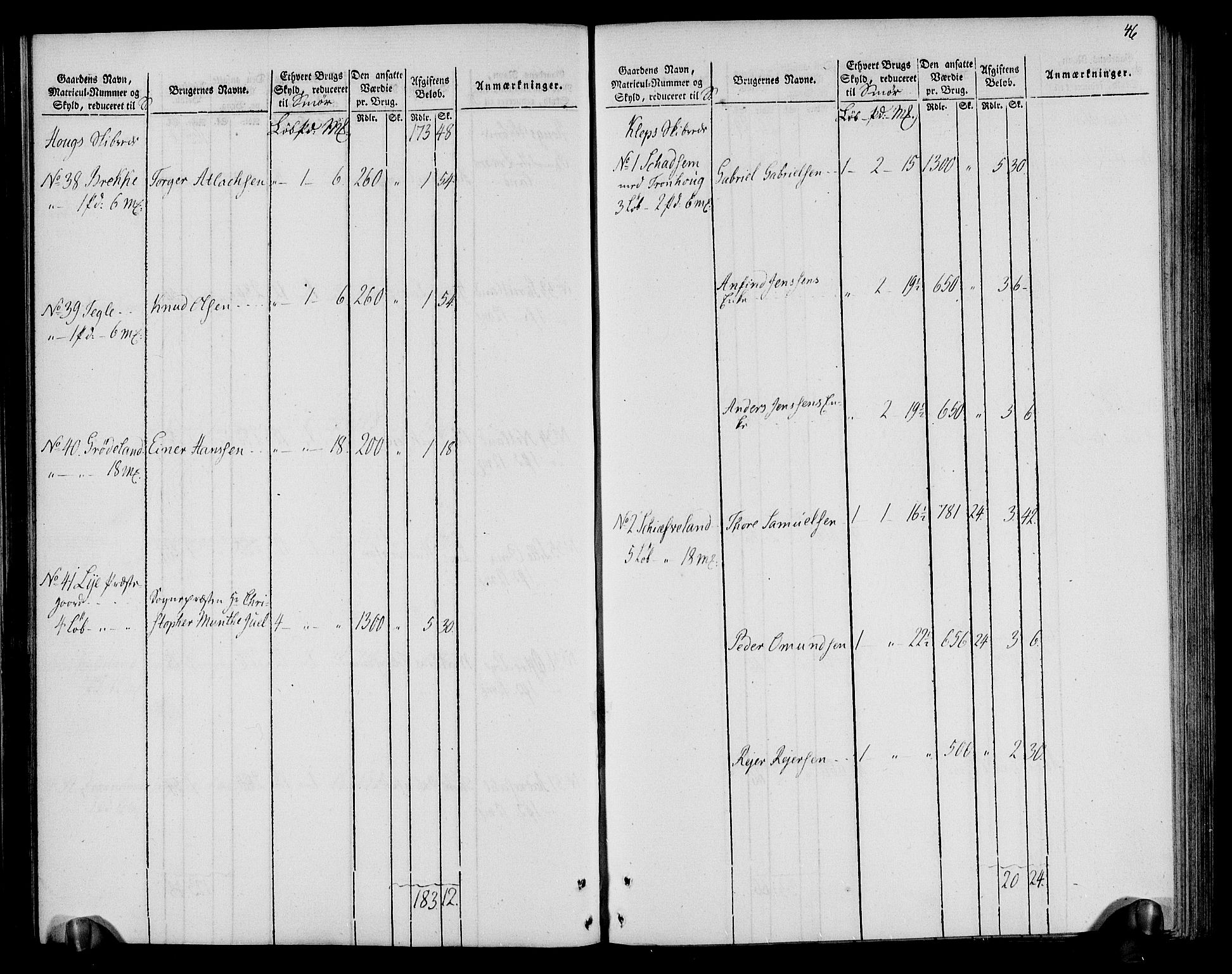Rentekammeret inntil 1814, Realistisk ordnet avdeling, AV/RA-EA-4070/N/Ne/Nea/L0099: Jæren og Dalane fogderi. Oppebørselsregister, 1803-1804, p. 50