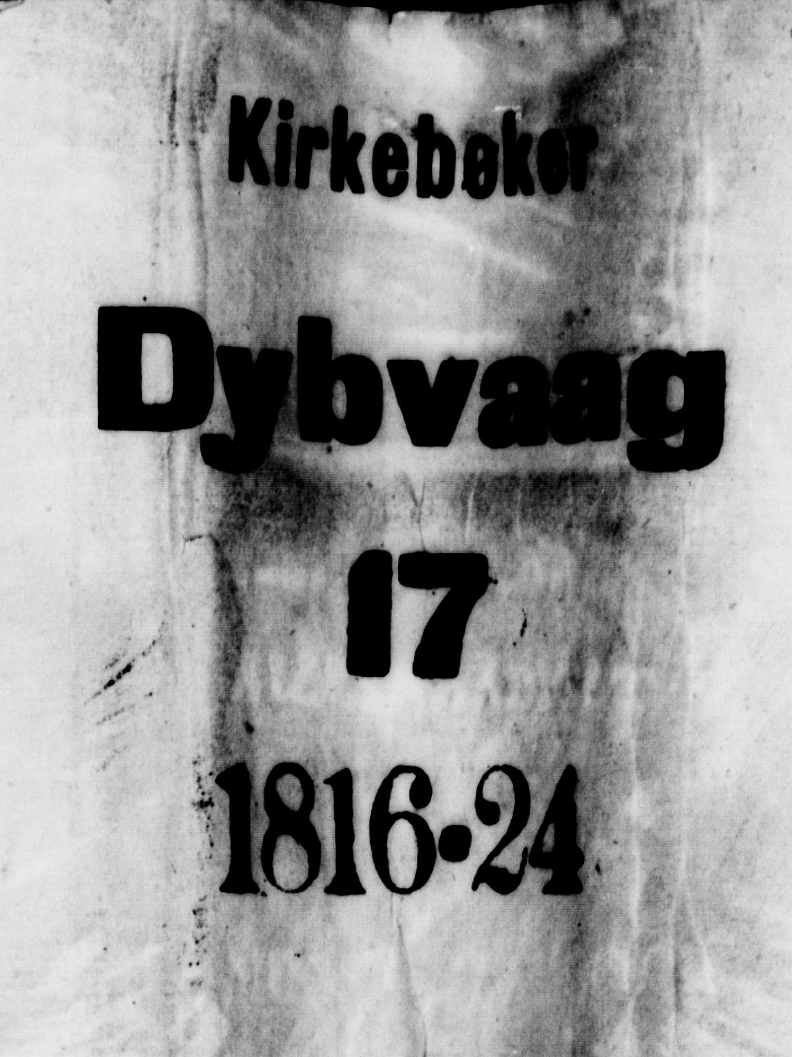 Dypvåg sokneprestkontor, SAK/1111-0007/F/Fa/Faa/L0003: Parish register (official) no. A 3 /1, 1817-1824
