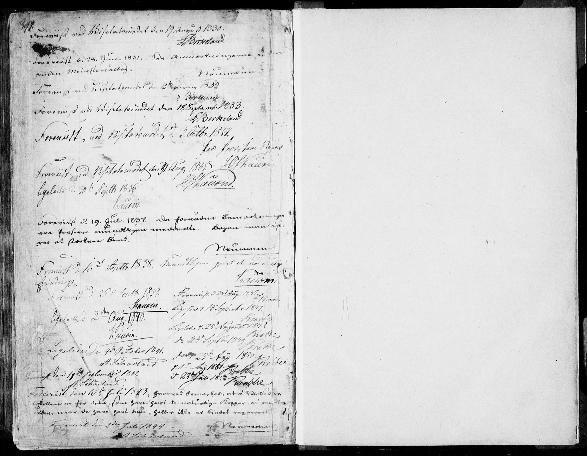 Ministerialprotokoller, klokkerbøker og fødselsregistre - Møre og Romsdal, AV/SAT-A-1454/519/L0248: Parish register (official) no. 519A07, 1829-1860, p. 394