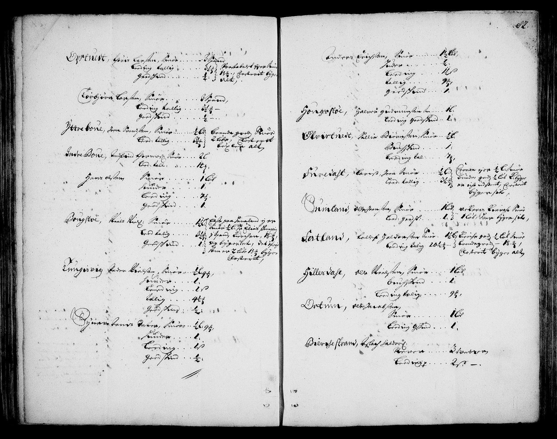 Rentekammeret inntil 1814, Realistisk ordnet avdeling, AV/RA-EA-4070/On/L0002: [Jj 3]: Besiktigelsesforretninger over Halsnøy klosters gods, 1659-1703, p. 81b-82a