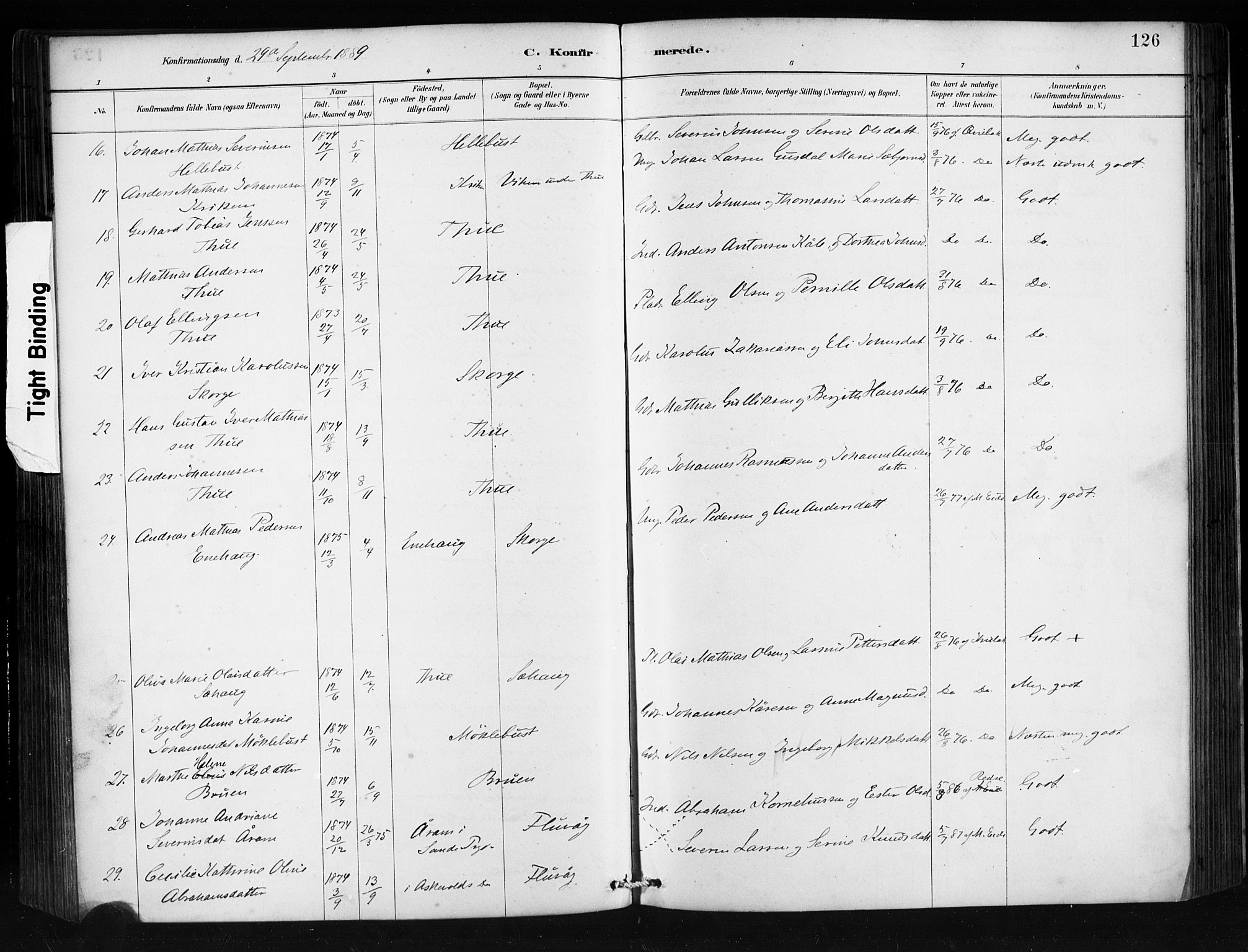 Ministerialprotokoller, klokkerbøker og fødselsregistre - Møre og Romsdal, AV/SAT-A-1454/501/L0008: Parish register (official) no. 501A08, 1885-1901, p. 126