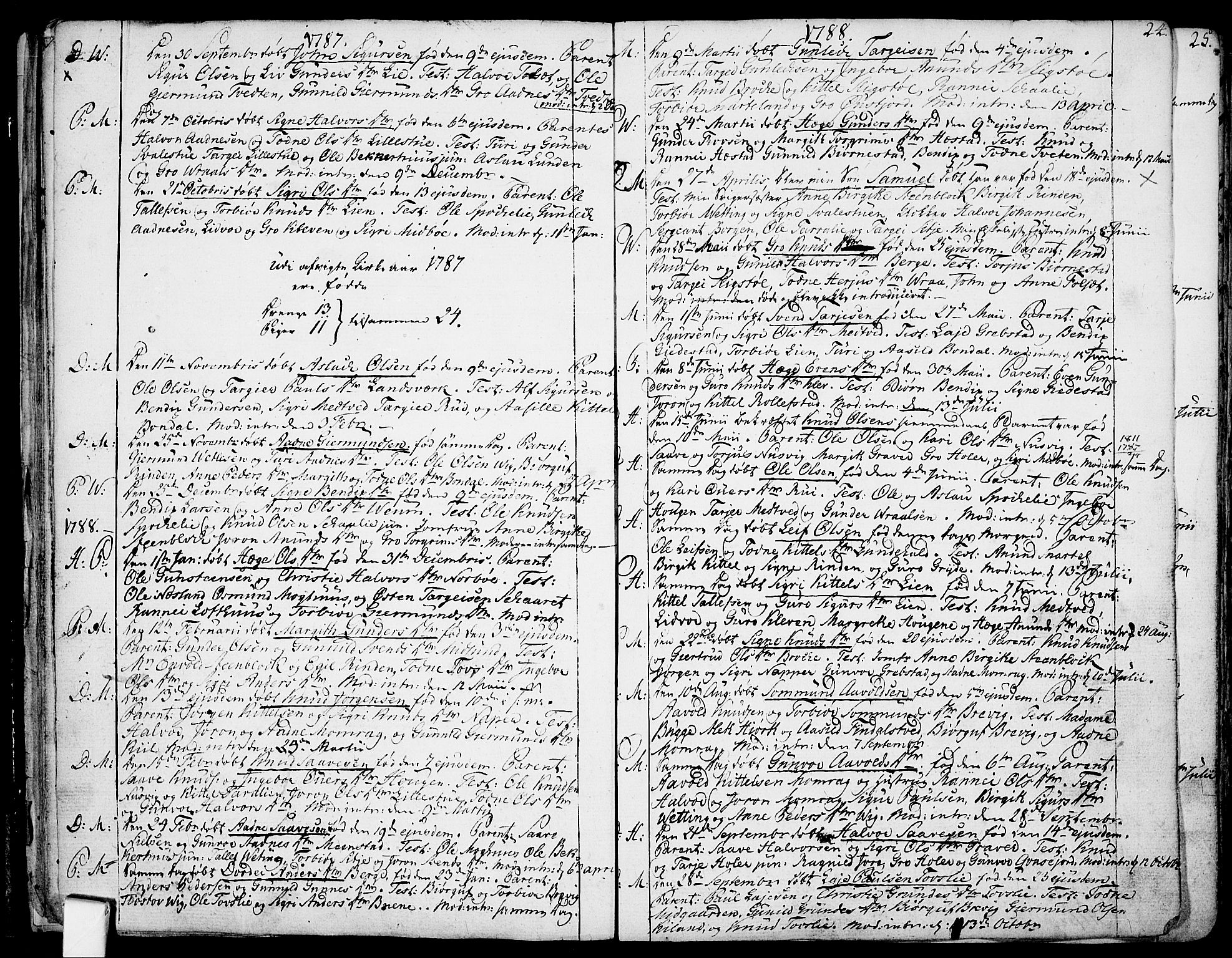 Fyresdal kirkebøker, AV/SAKO-A-263/F/Fa/L0002: Parish register (official) no. I 2, 1769-1814, p. 24