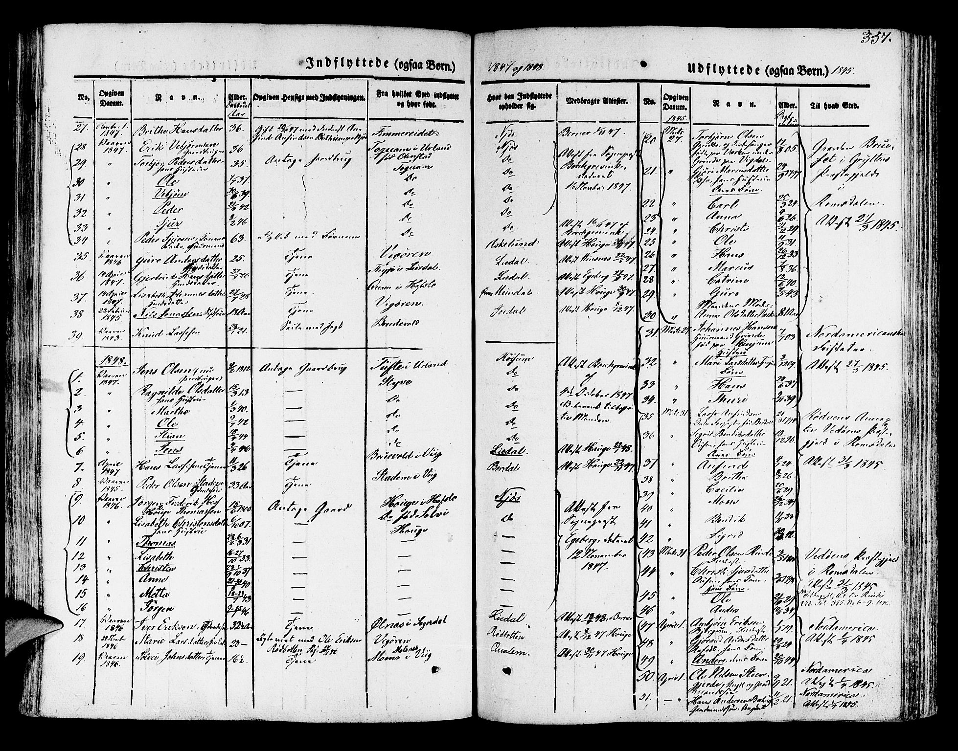 Leikanger sokneprestembete, SAB/A-81001: Parish register (official) no. A 7, 1838-1851, p. 357
