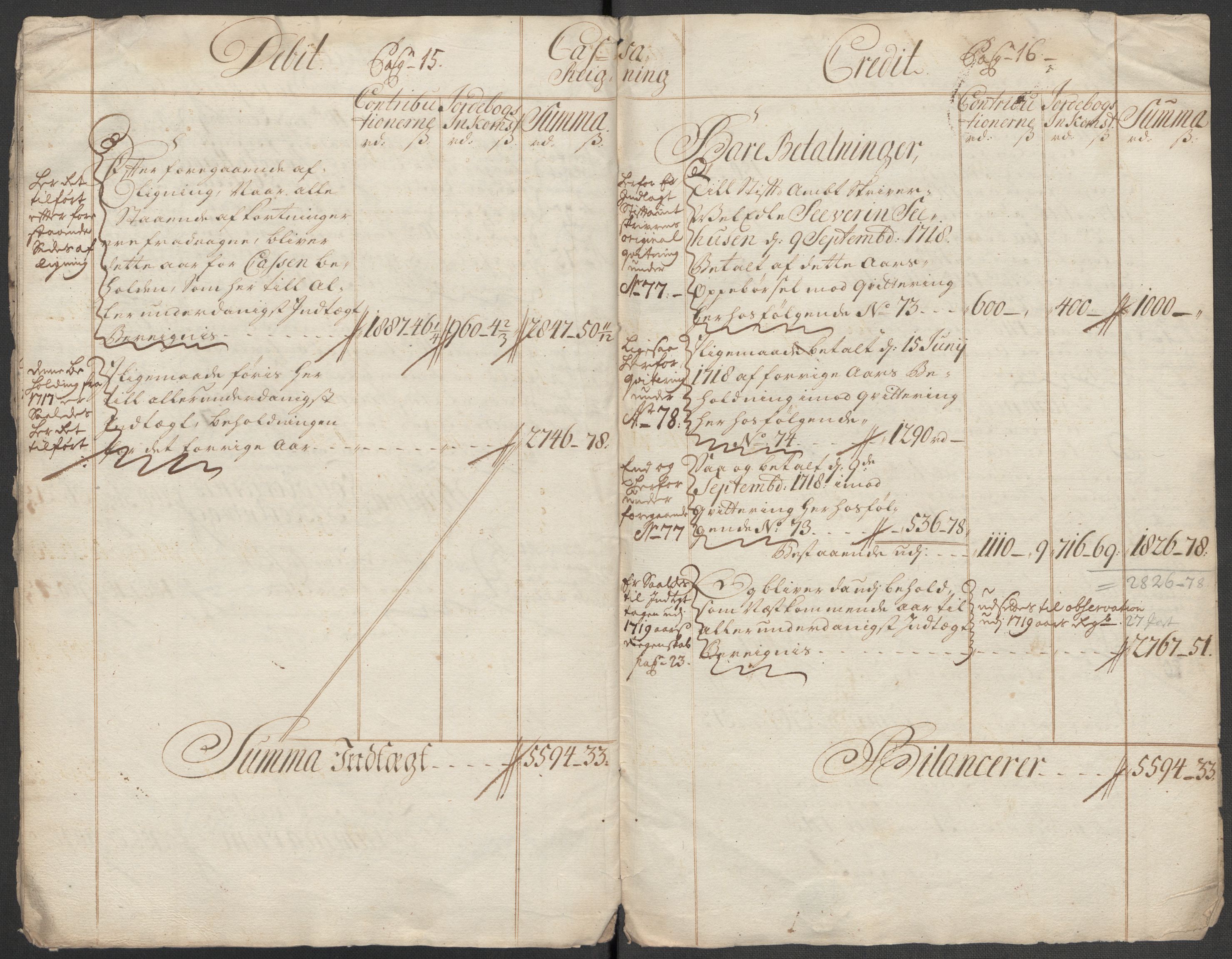 Rentekammeret inntil 1814, Reviderte regnskaper, Fogderegnskap, AV/RA-EA-4092/R67/L4684: Fogderegnskap Vesterålen, Andenes og Lofoten, 1718, p. 12