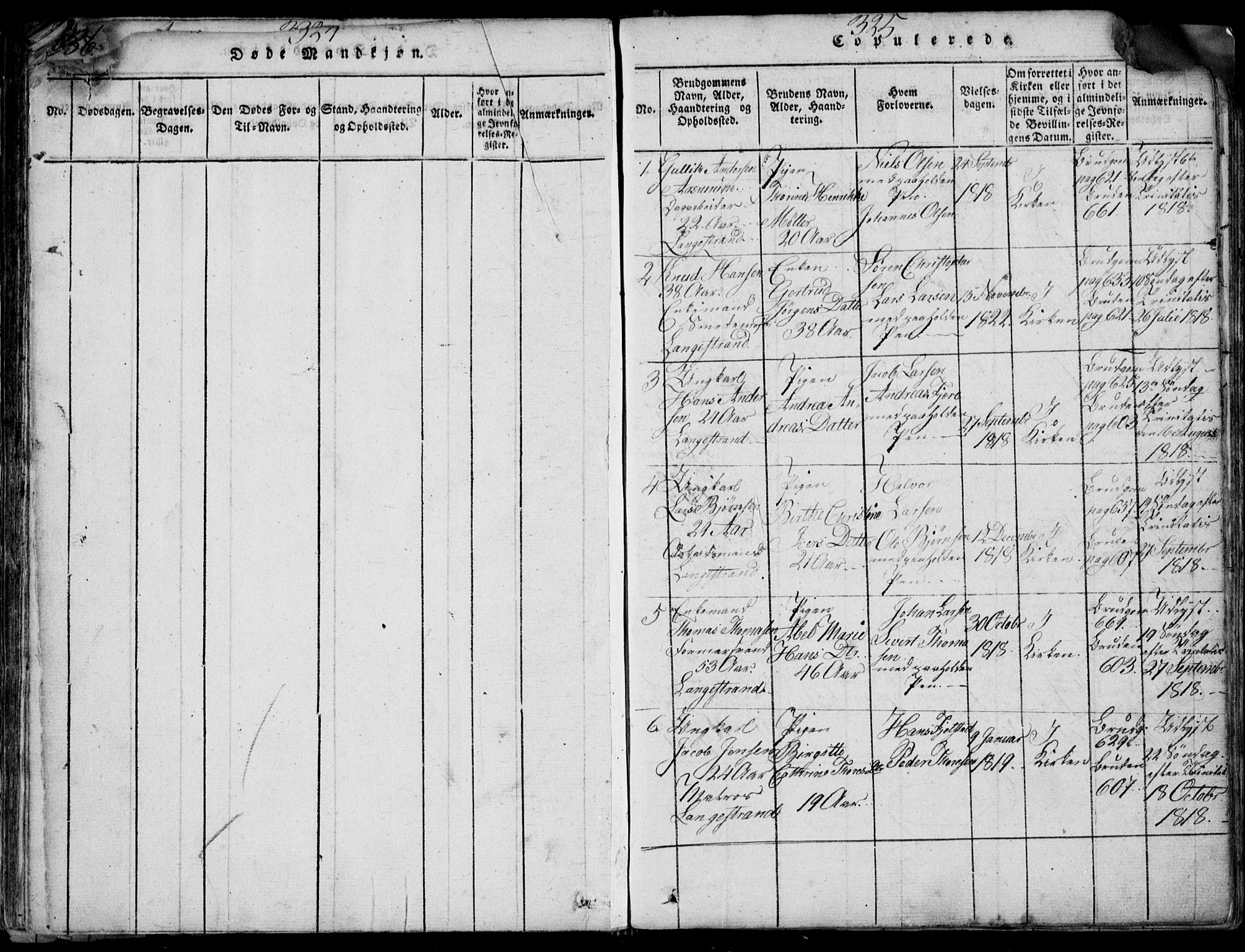 Larvik kirkebøker, SAKO/A-352/F/Fb/L0002: Parish register (official) no. II 2, 1818-1842, p. 324-325