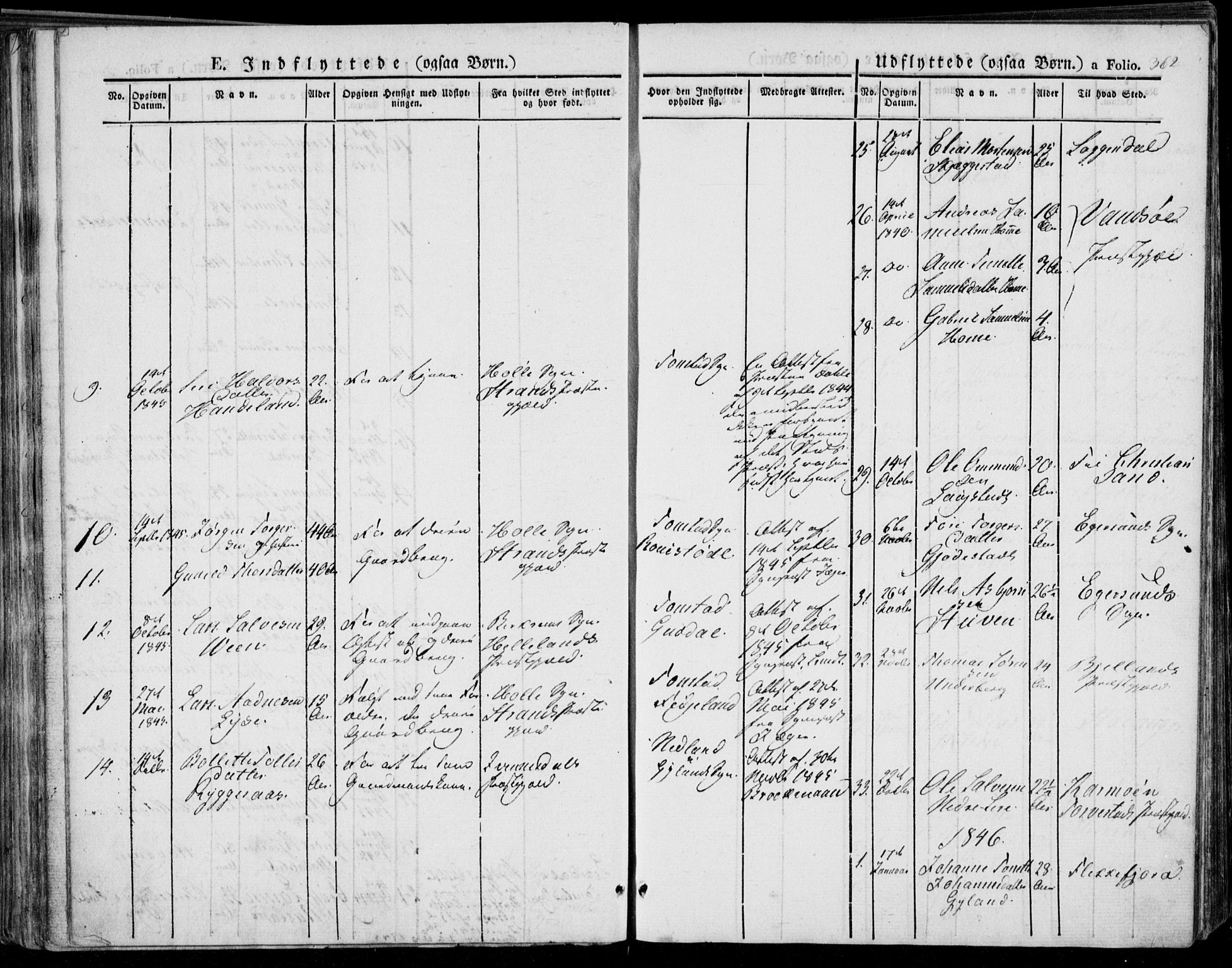 Bakke sokneprestkontor, SAK/1111-0002/F/Fa/Faa/L0004: Parish register (official) no. A 4, 1834-1846, p. 362