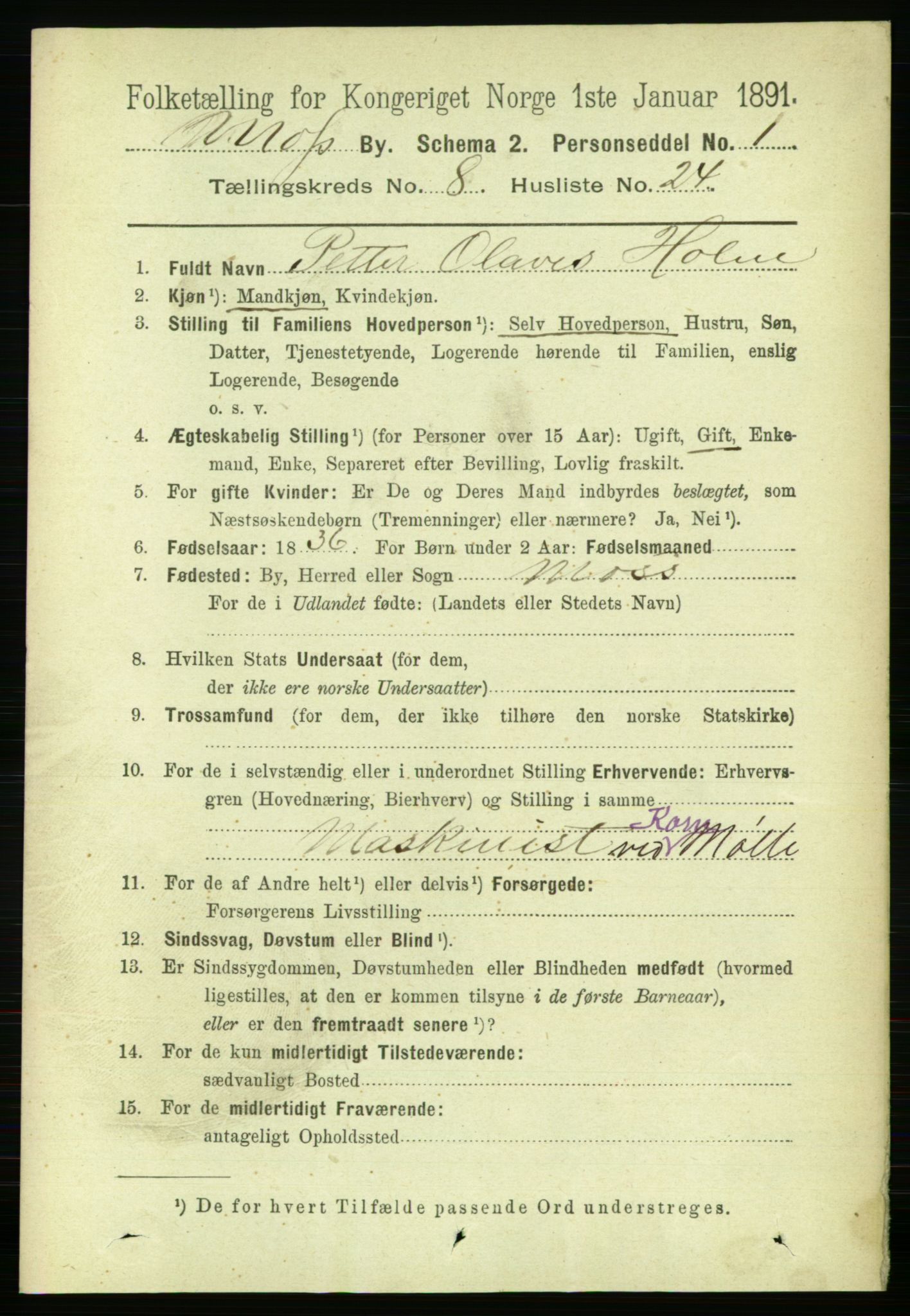 RA, 1891 census for 0104 Moss, 1891, p. 5105