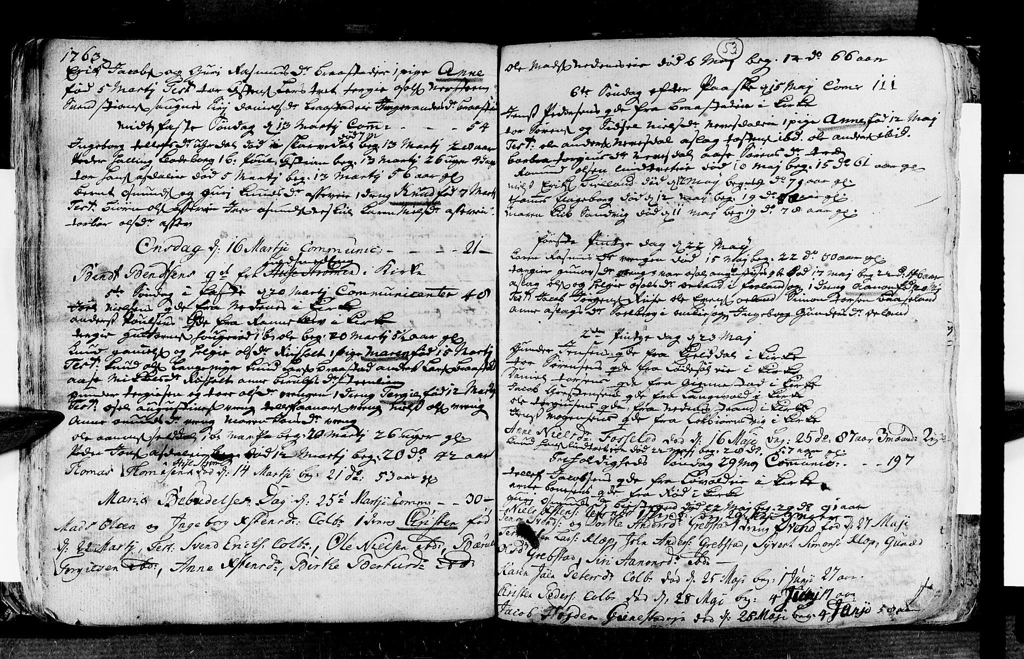 Øyestad sokneprestkontor, AV/SAK-1111-0049/F/Fa/L0006: Parish register (official) no. A 6, 1758-1776, p. 53