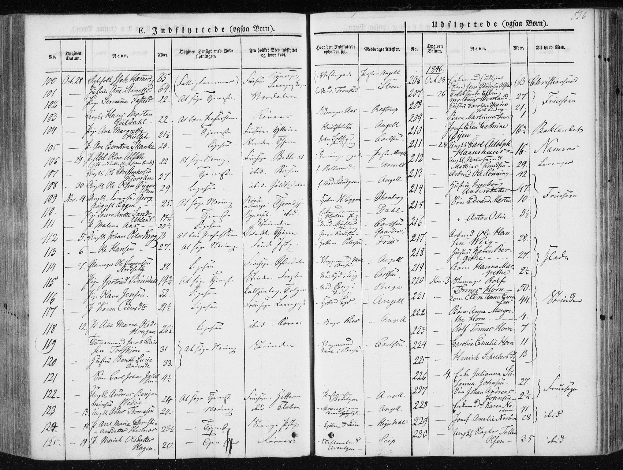 Ministerialprotokoller, klokkerbøker og fødselsregistre - Sør-Trøndelag, SAT/A-1456/601/L0049: Parish register (official) no. 601A17, 1839-1847, p. 536