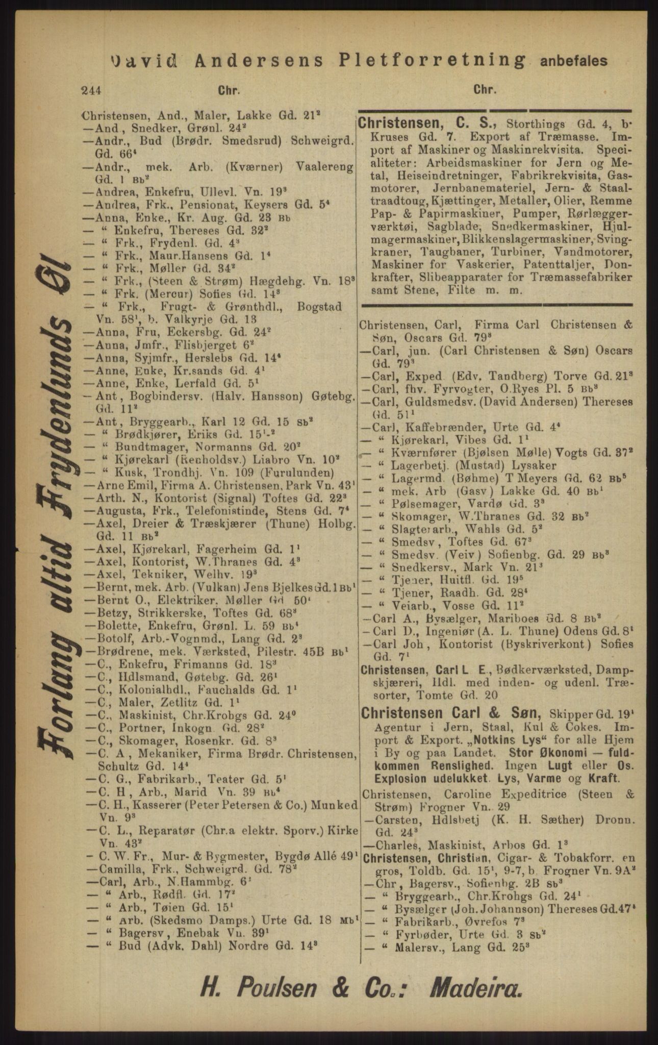 Kristiania/Oslo adressebok, PUBL/-, 1902, p. 244